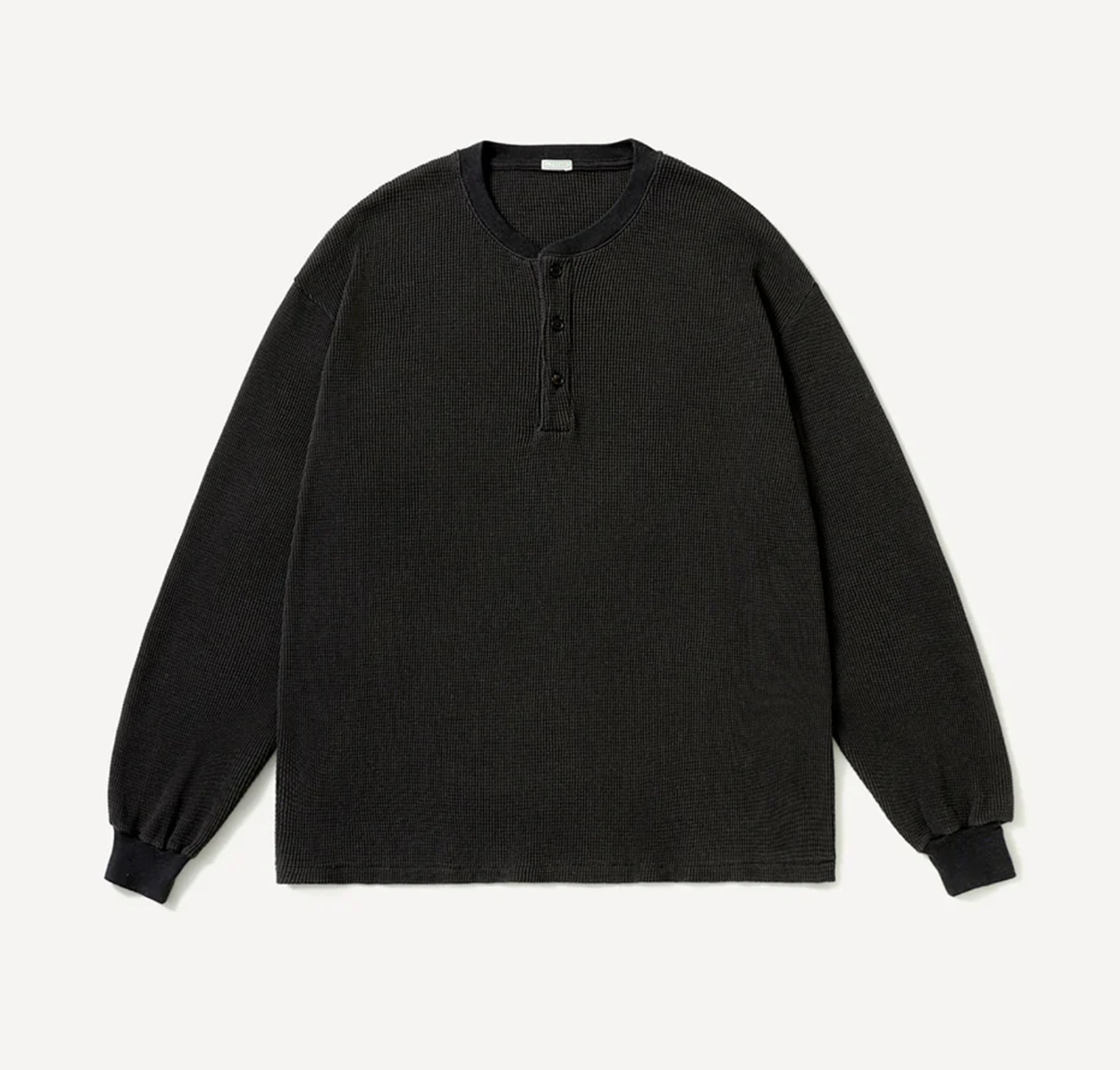 A.PRESSE 2026 A/W CASHMERE BLEND WAFFLEL L/S HENLEY NECK SHIRTS (26AAP-05-03) - PRE ORDER ITEM (預訂中)