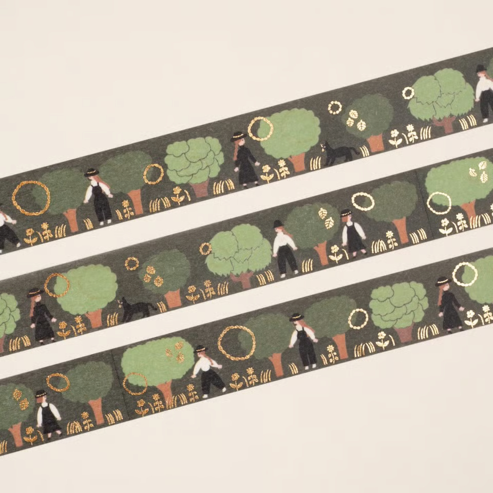 燙金紙膠帶 | ネクタイ・綠 | 表現社 日本