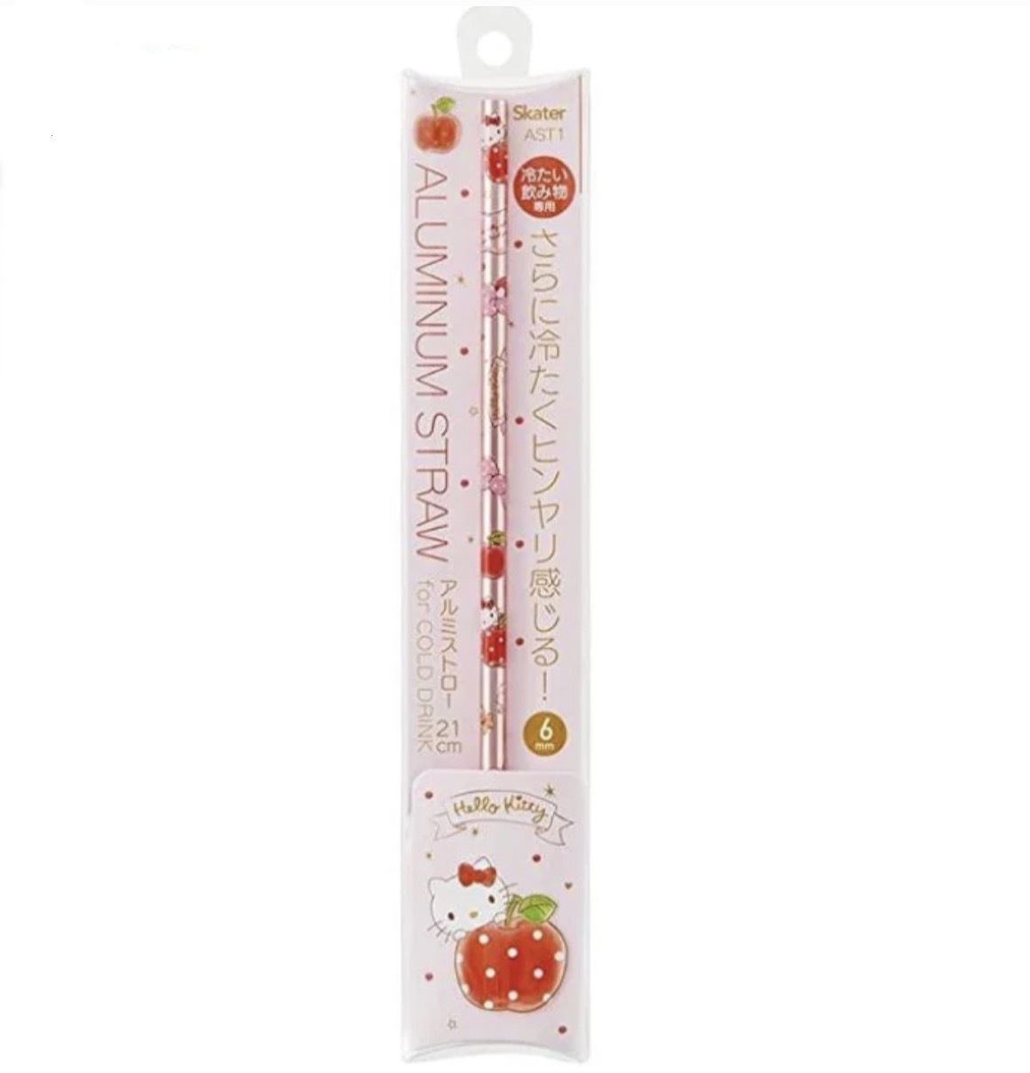 【夏季推薦】JP  Hello Kitty 鋁合金冷感飲管 9107.