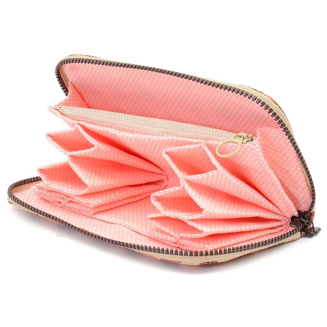 雛菊直式插卡長夾內部直式插卡口袋展示