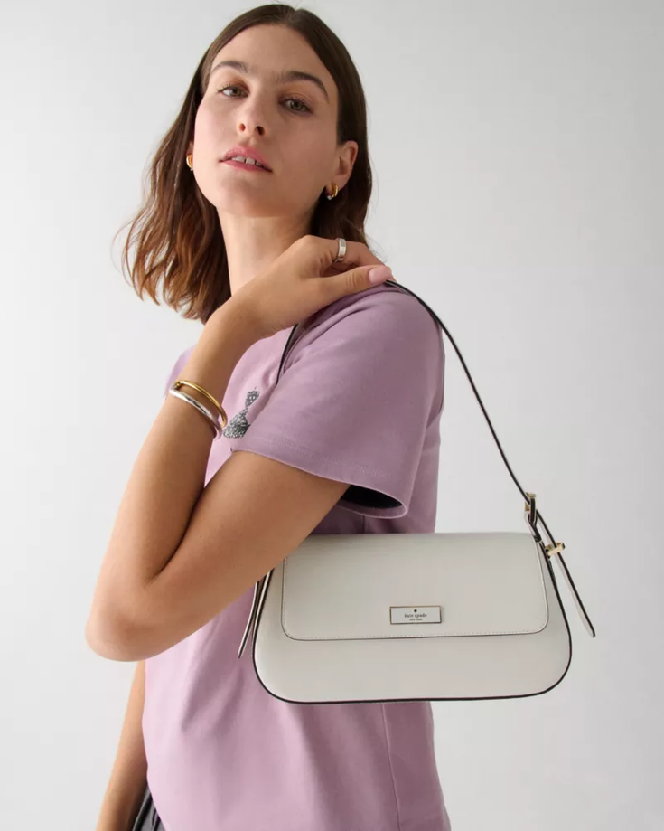【預訂】Katespade Bridget Shiny Leather Small Flap Shoulder