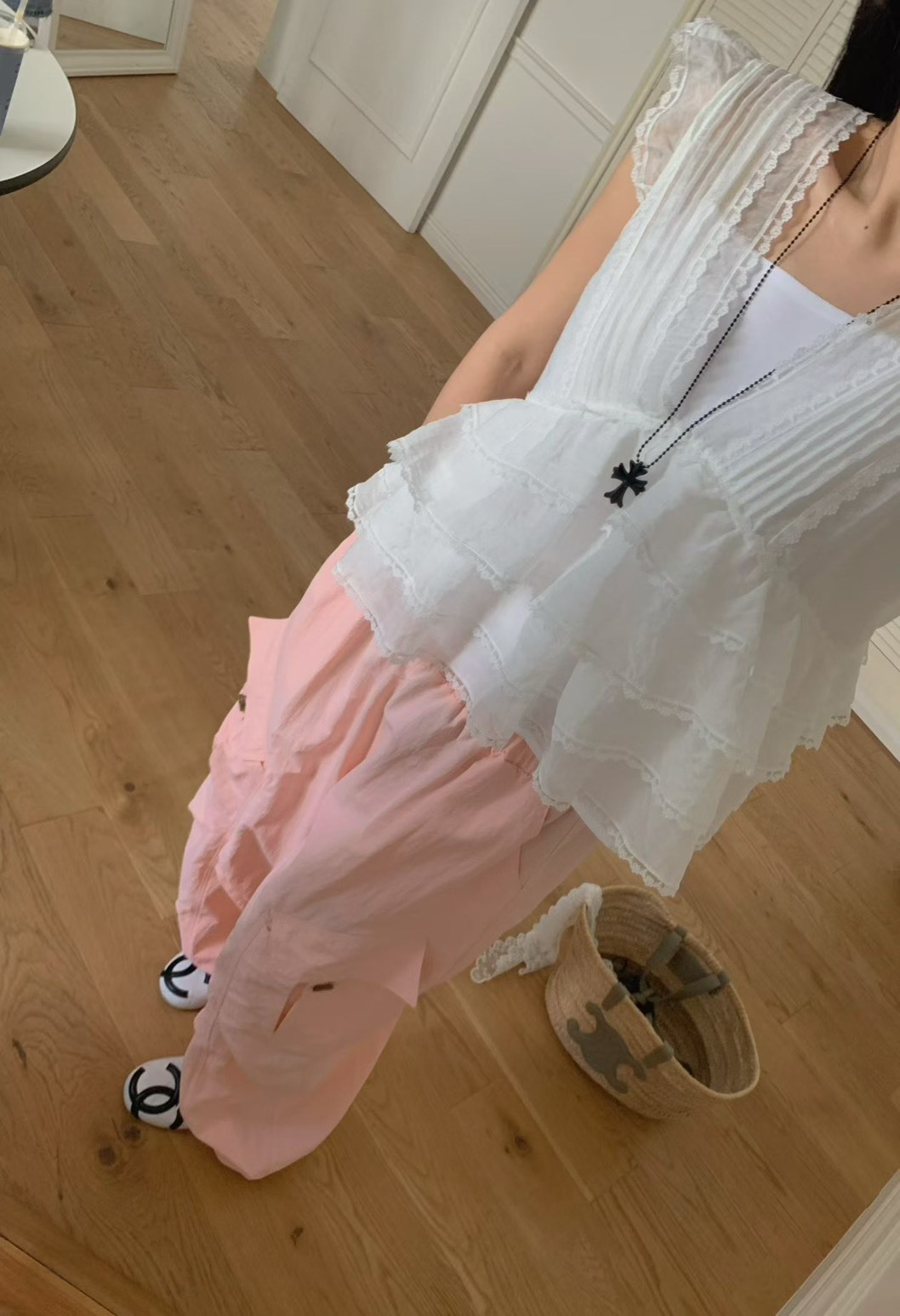 蛋糕V紗上衣附內搭