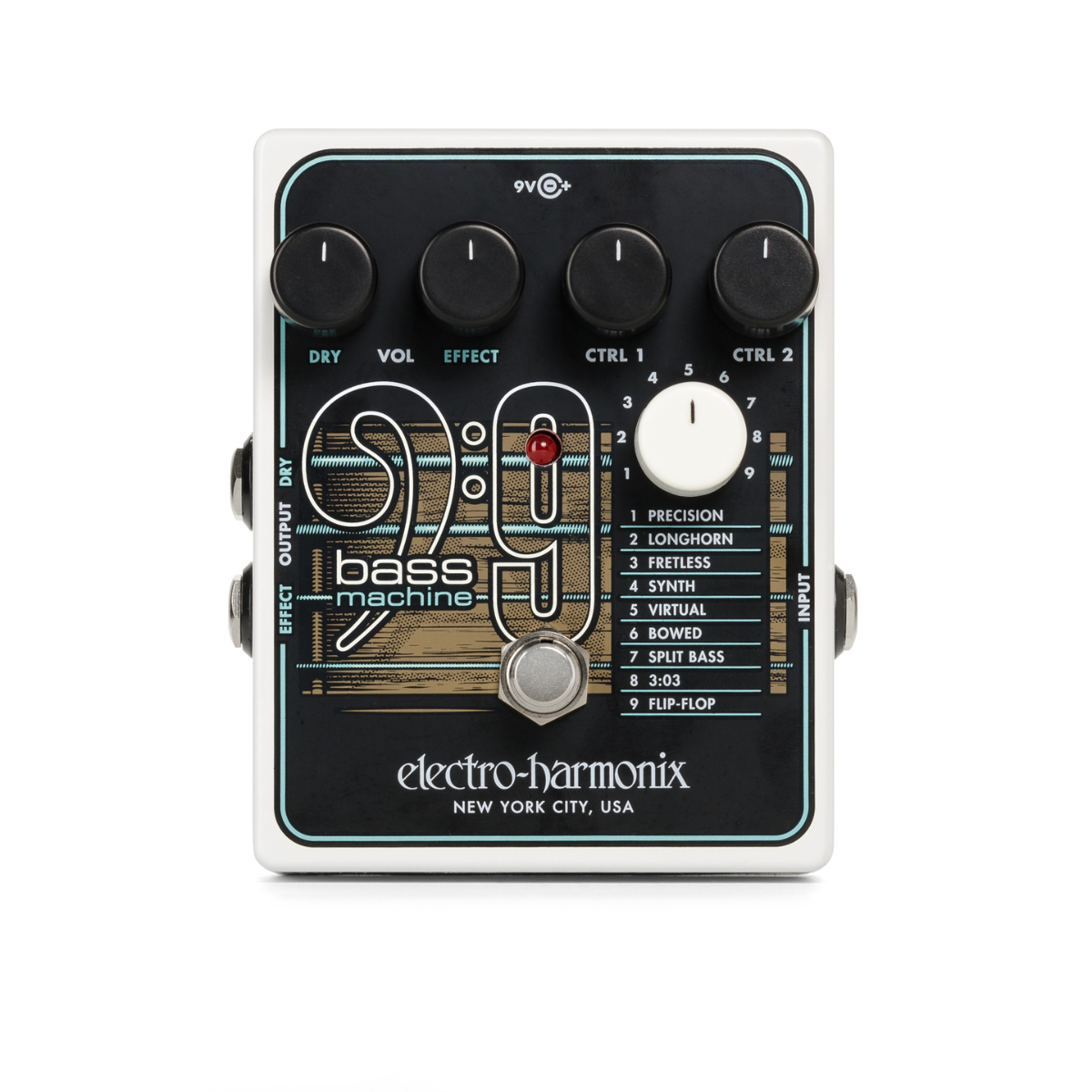Electro-Harmonix Bass9 Bass Machine Pedal 效果器