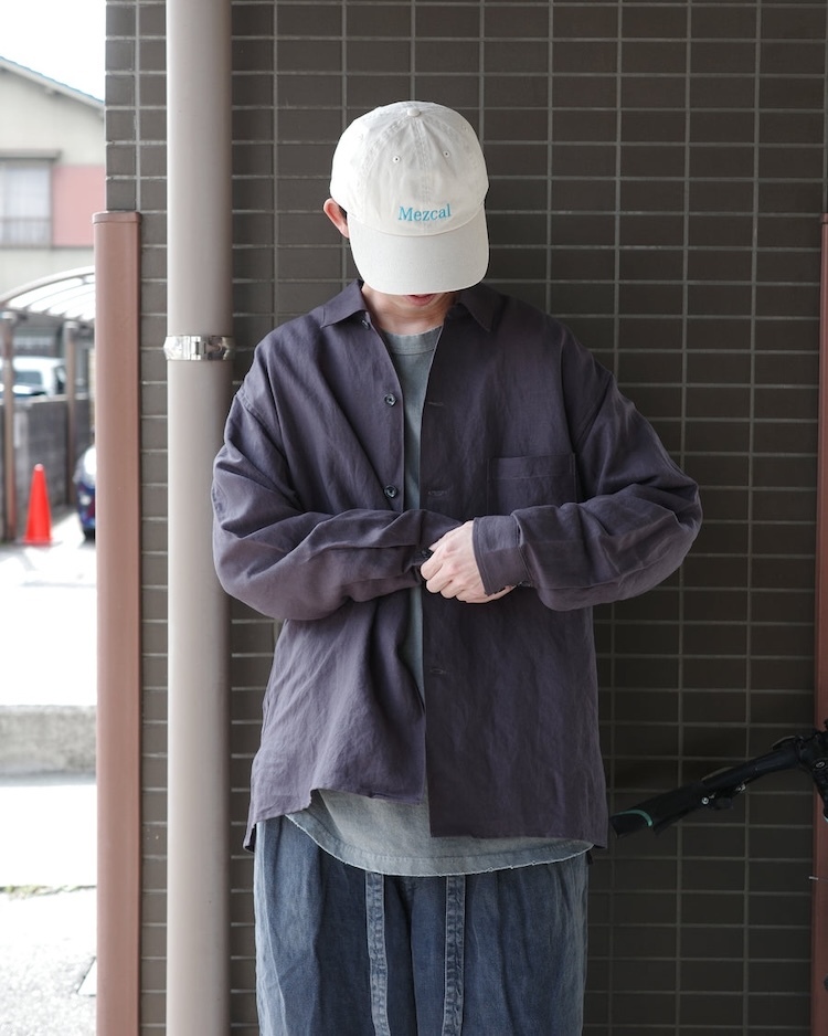 ANACHRONORM - AN430 DRAPE LINE OPEN COLLOR SHIRTS