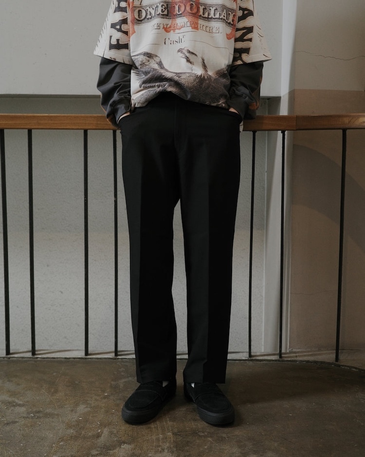 ANACHRONORM - AN434 CENTER PRESS L POCKET SLACKS PANT