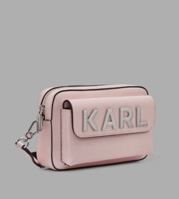 【預購】Karl Lagerfeld Paris H0704500 MAYBELLE 粉紅色相機包