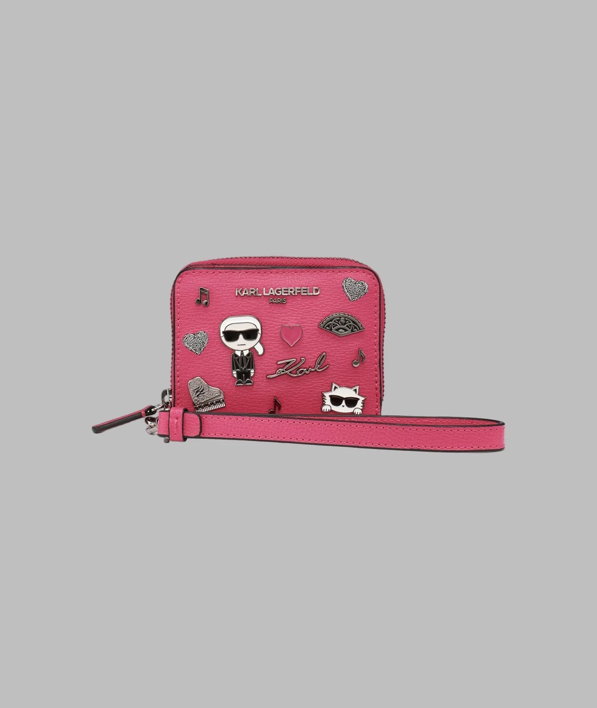 【預購】Karl Lagerfeld Paris H0704512 粉紅色短銀包