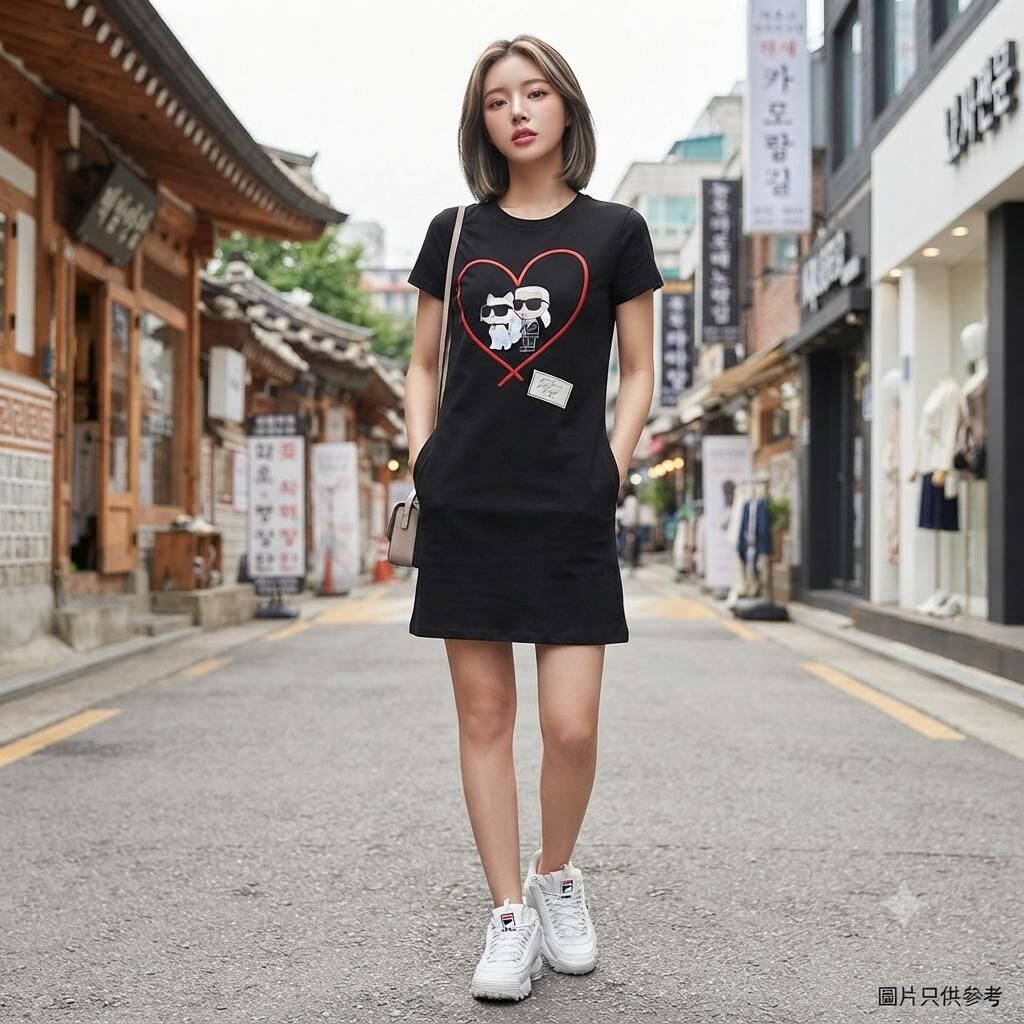 【預購】Karl Lagerfeld Paris H0704511 黑色裙