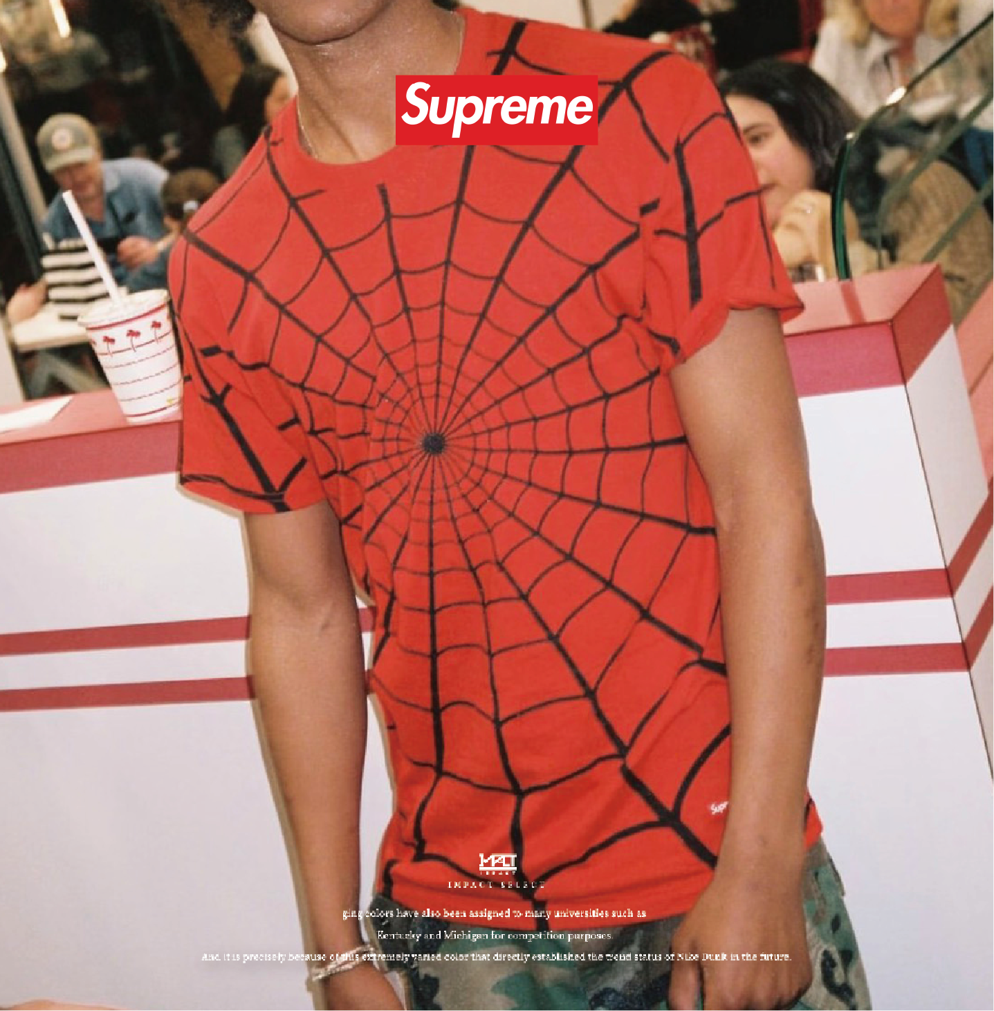 Supreme X Spiderman 蜘蛛人 聯名款 蜘蛛網 上衣 內褲 兩入組 三色