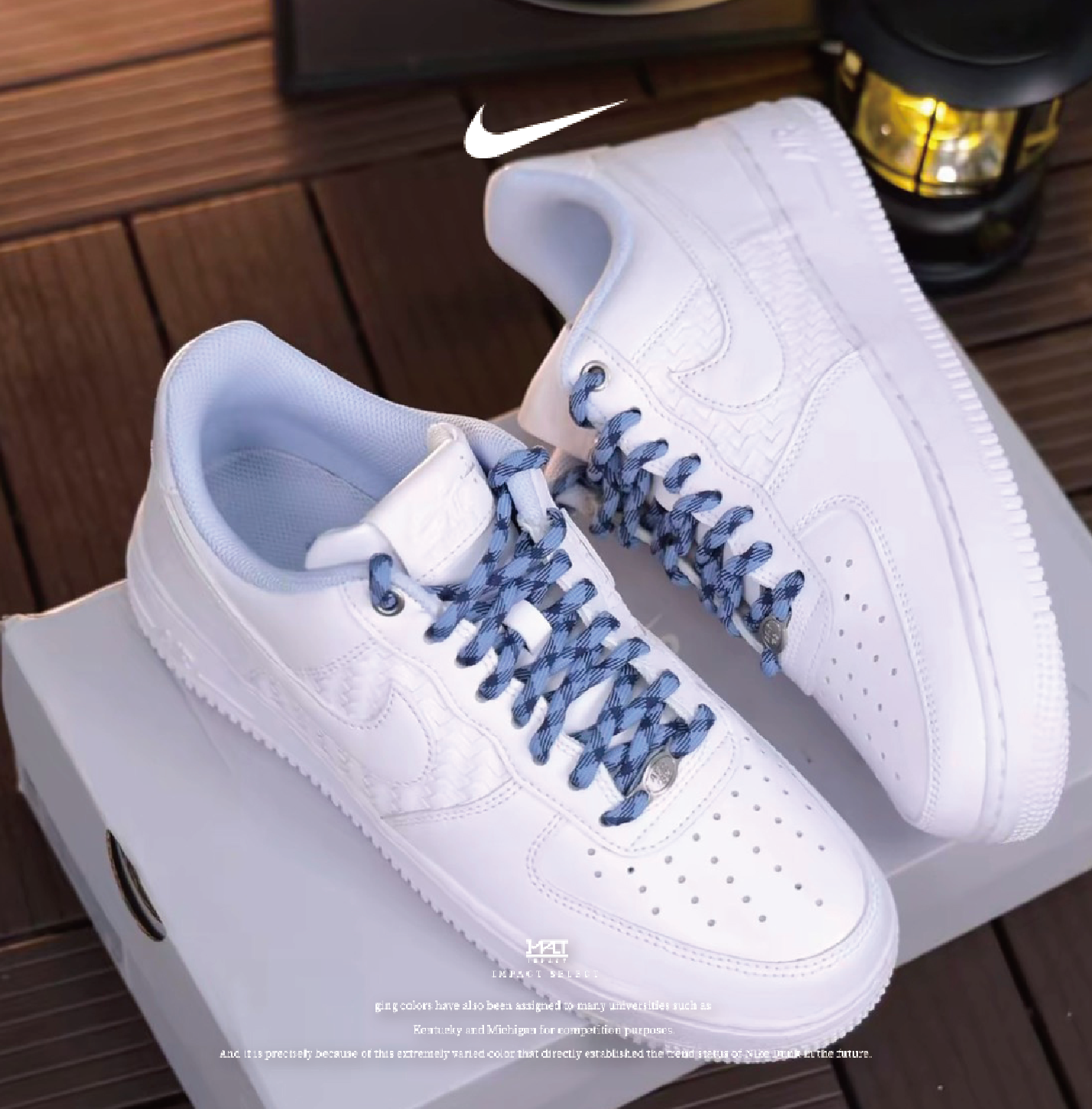 Nike Air Force 1 青花瓷 淺藍 編織 藍白 IW1892-111
