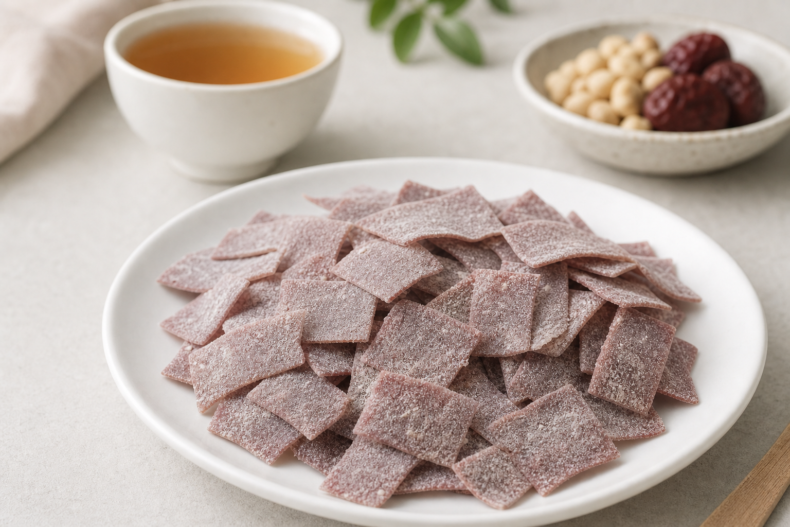 梅片飲品與零食應用參考,產品本體清楚可見