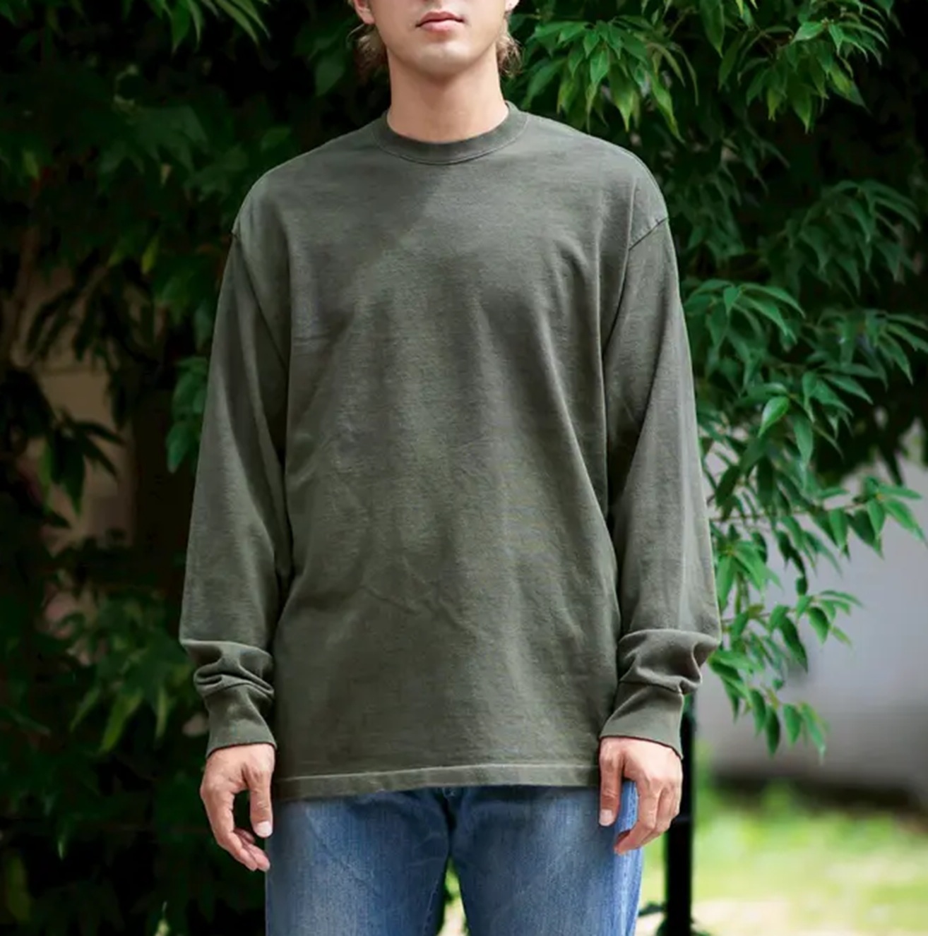 A.PRESSE 2026 A/W VINTAGE L/S T-SHIRT - OLIVE PRE ORDER ITEM (預訂中)