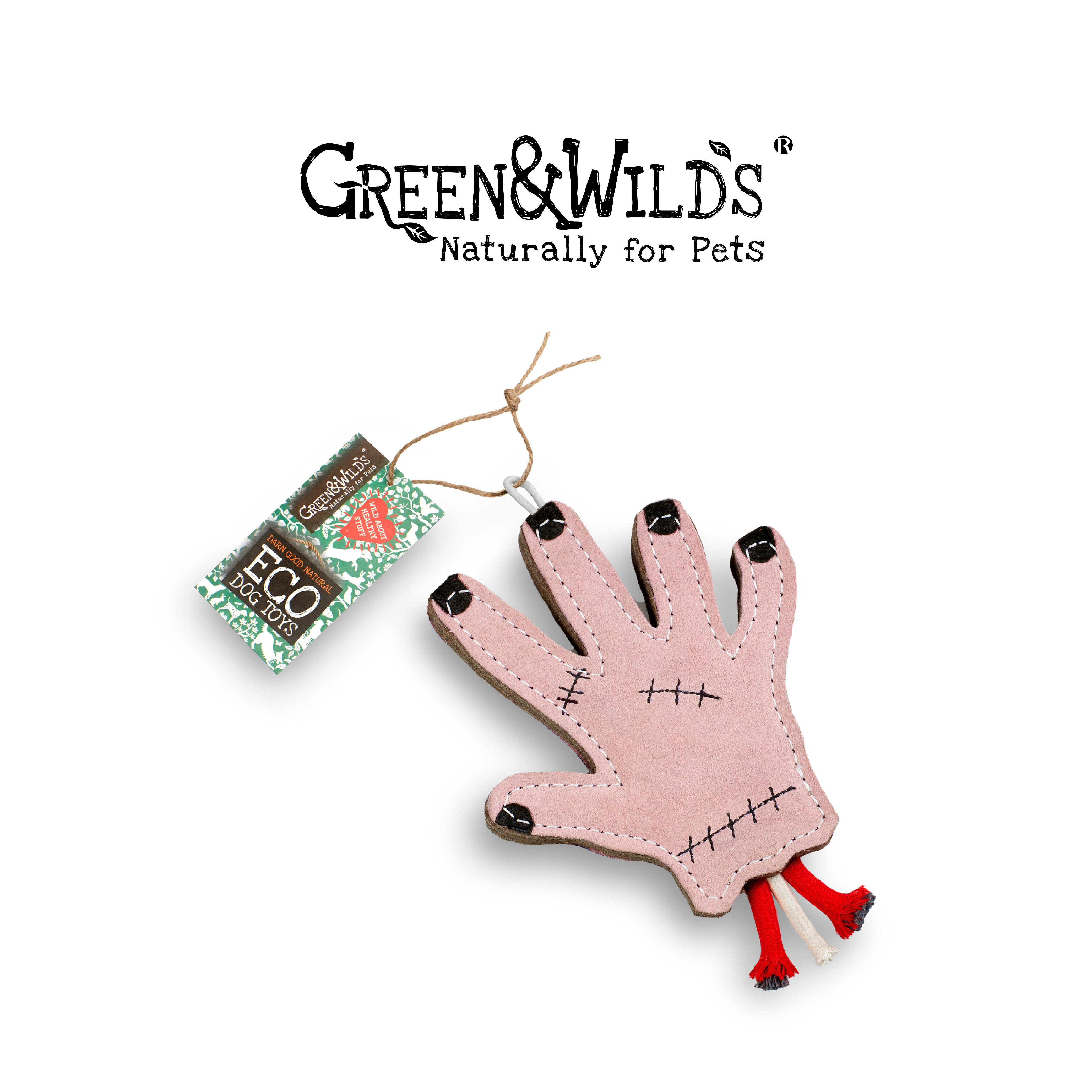 小手 - 天然犬用啃咬玩具｜英國 GREEN & WILDS