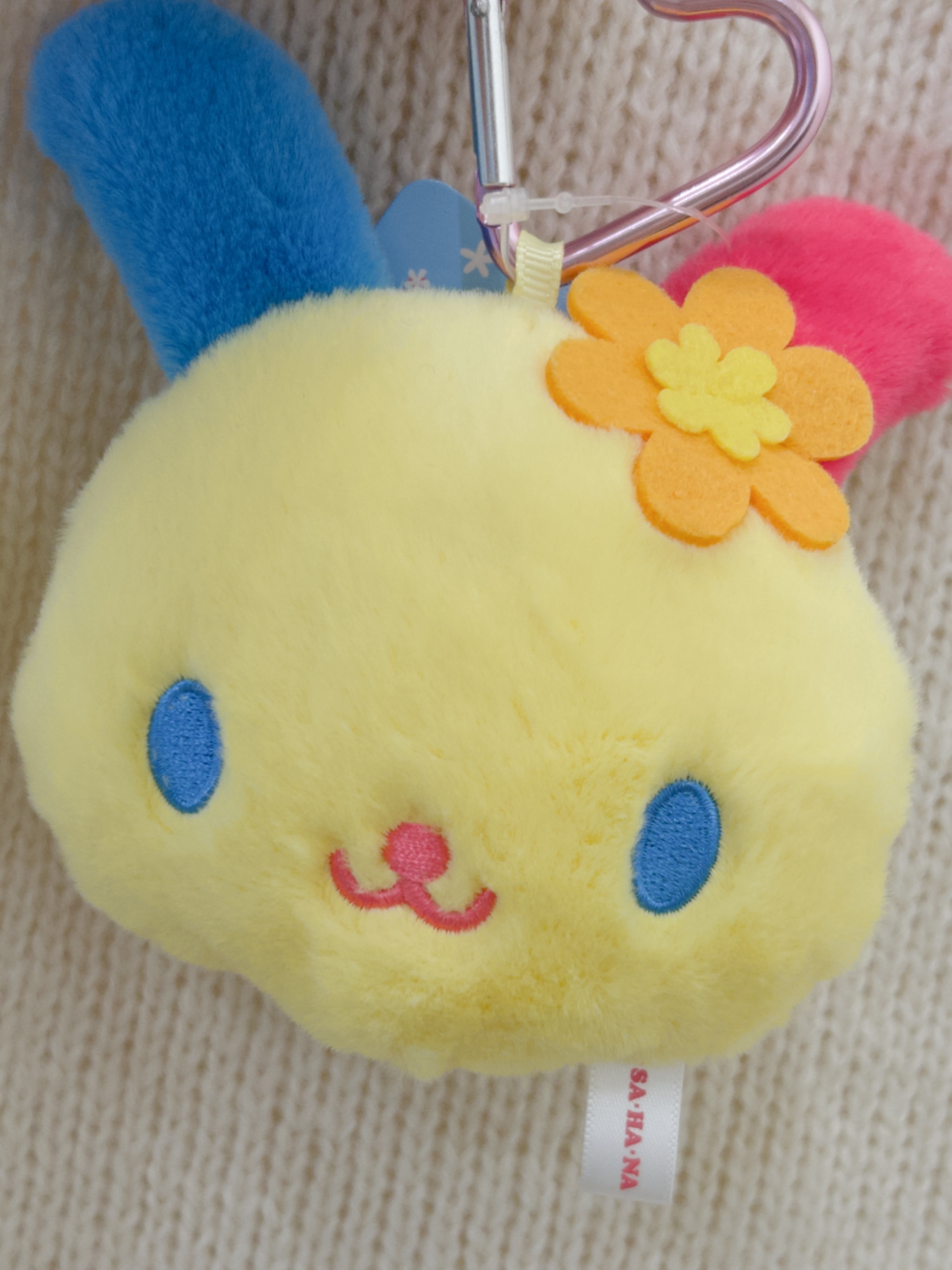 花小兔大頭鏡子吊飾🍒✨