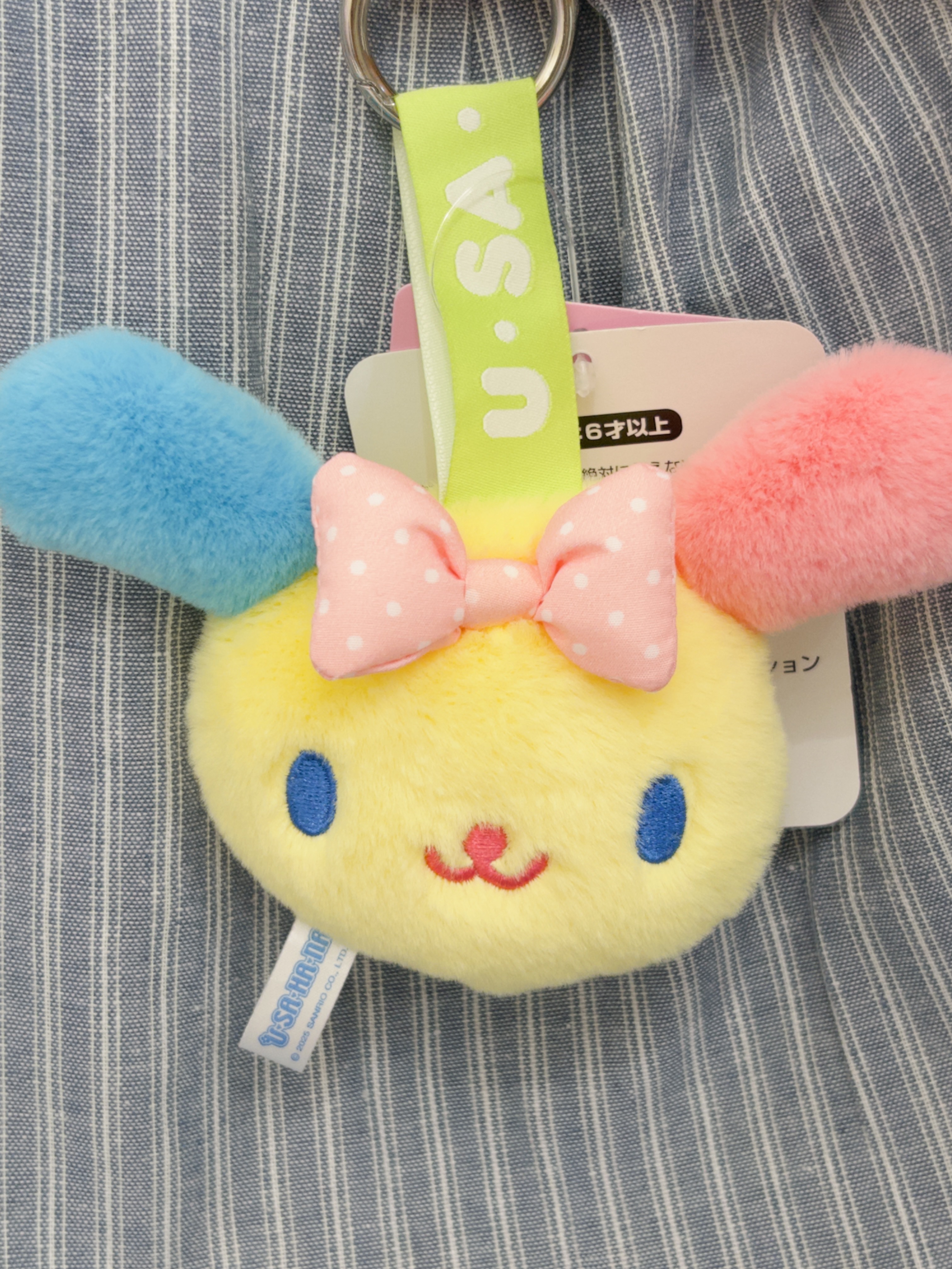 🎀花小兔大頭蝴蝶結吊飾🐾