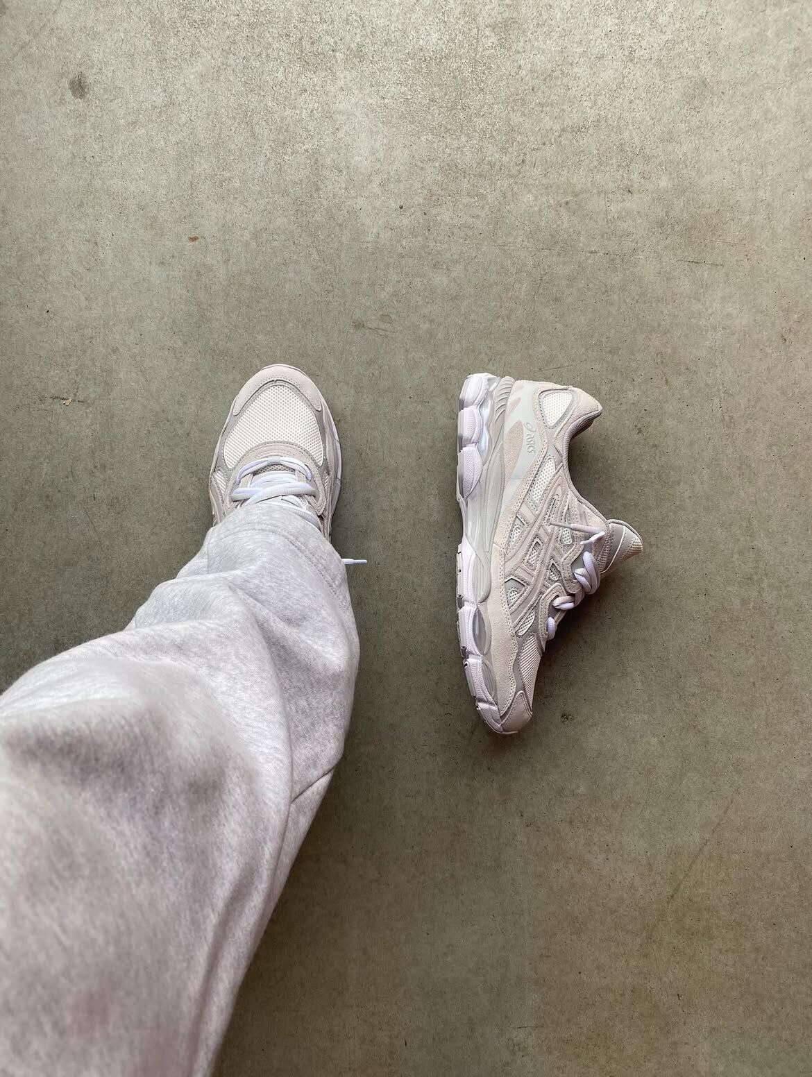 ASICS GEL-NYC 淺灰 米灰 灰白 麂皮 復古 男女鞋 1203A663-101 / 調貨