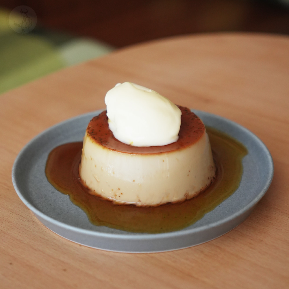 焙香黃豆粉布丁 110元