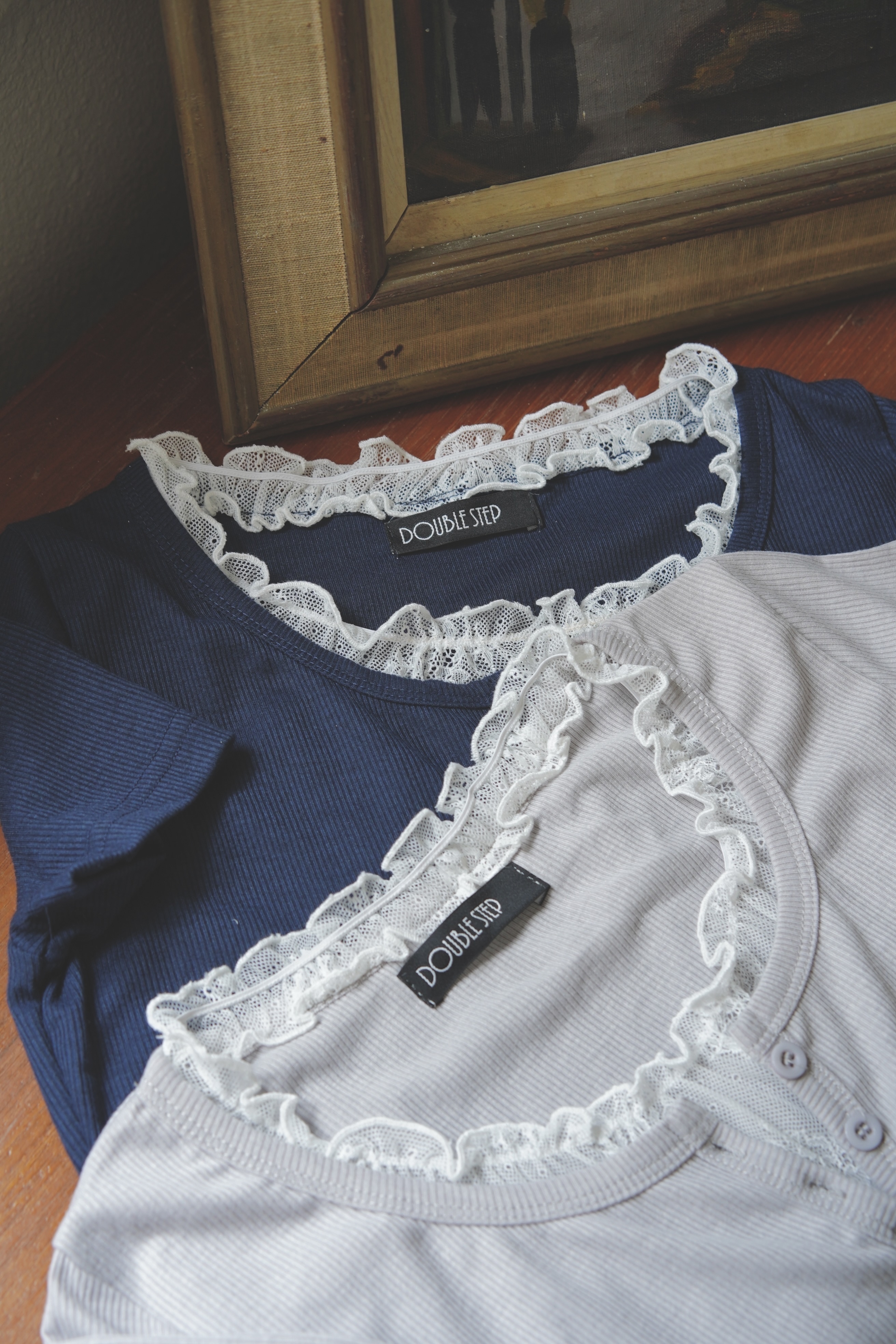 假兩件蕾絲拼接TEE - BL62052