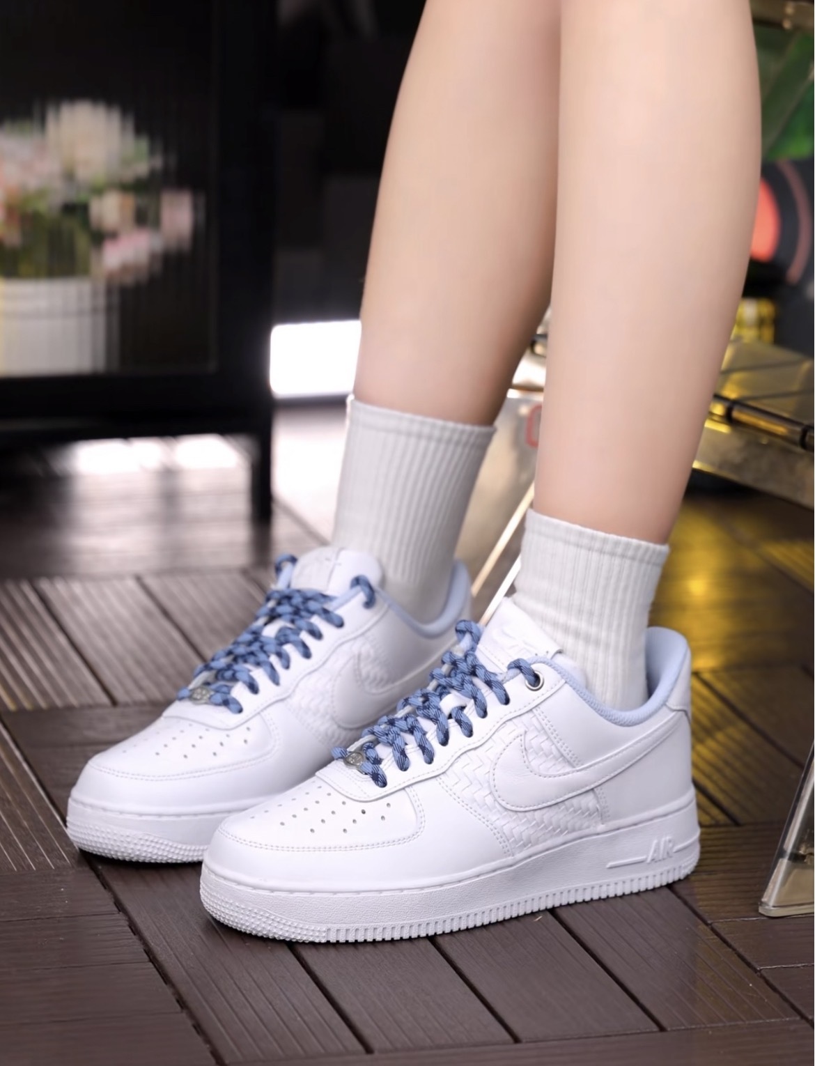【逢甲 FUZZY】Nike Air Force 1 "Blue Porcelain" 青花瓷 編織 白藍 IW1892-111