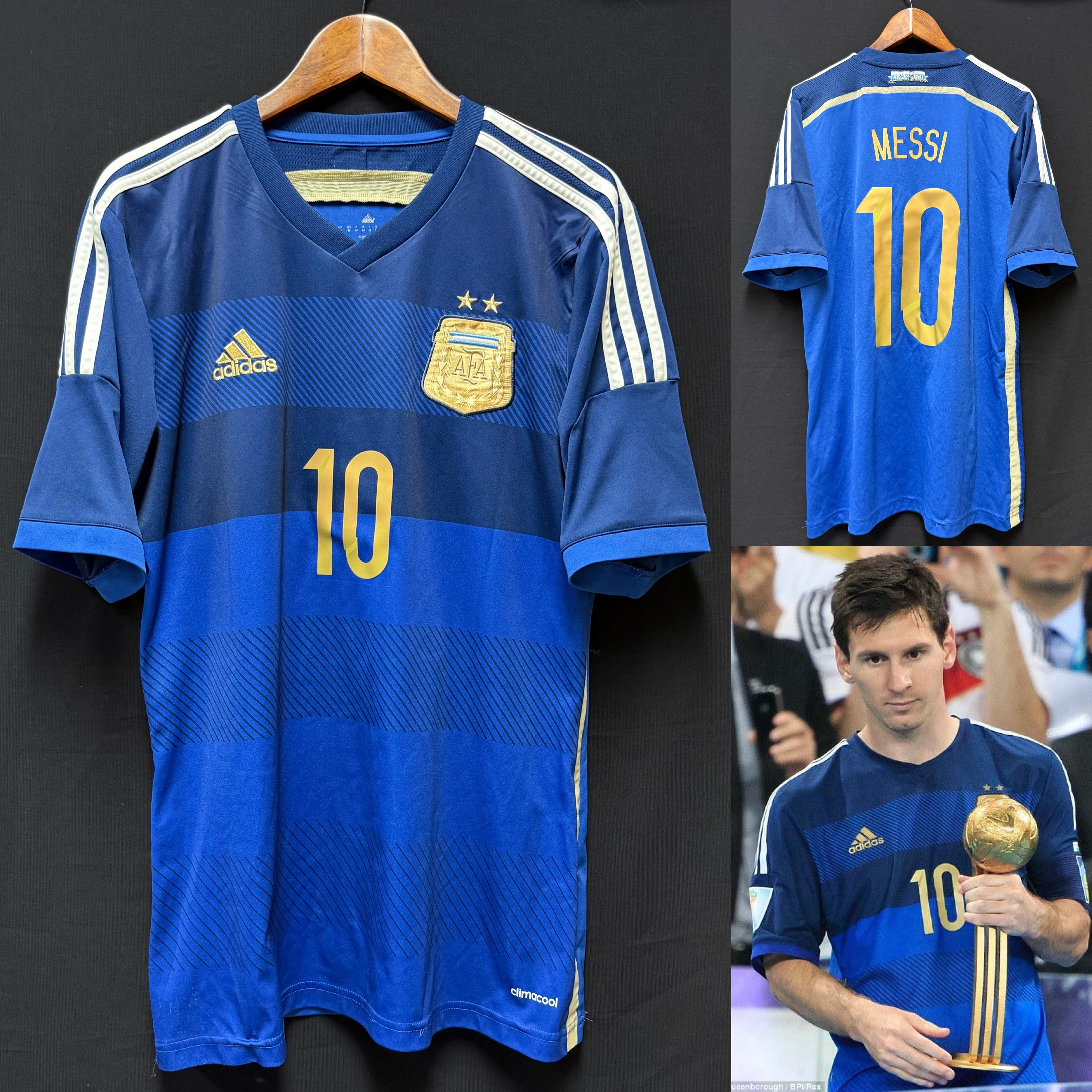 Argentina 2014 Adidas Away Shirt #10 MESSI