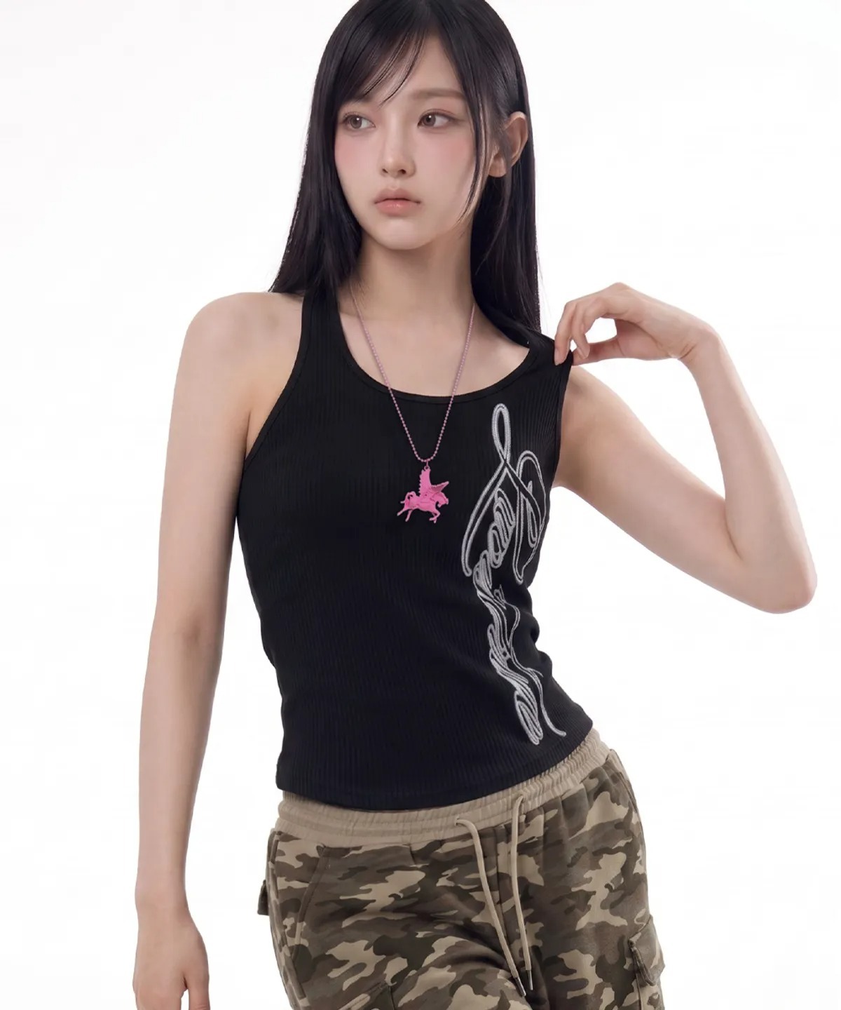 LUVISTRUE SY BASIC HALTER NECK TOP