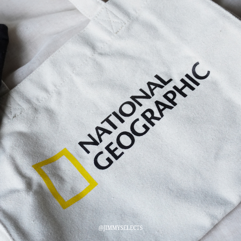 【現貨】National Geographic 國家地理帆布托特包  大容量｜單肩托特包｜手提帆布包｜男女同款