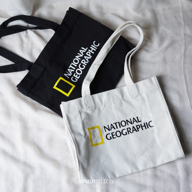 【現貨】National Geographic 國家地理帆布托特包  大容量｜單肩托特包｜手提帆布包｜男女同款