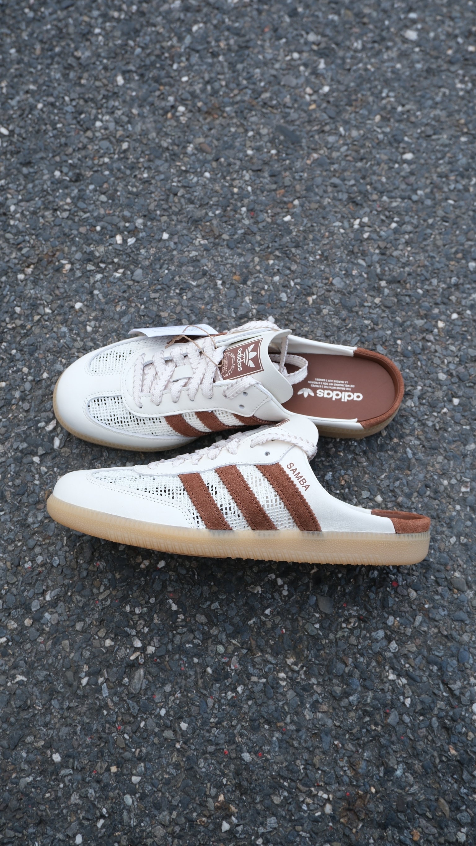adidas originals Samba Mule 包頭 拖鞋 女款 米棕 HP5050
