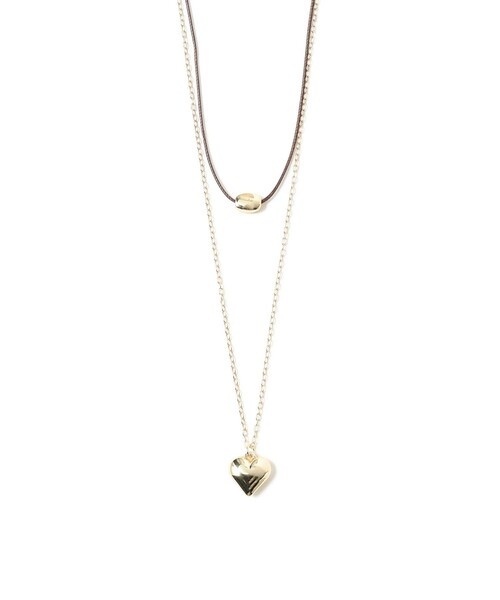BEAMS HEART / 2-Piece Set Metal Motif Necklace