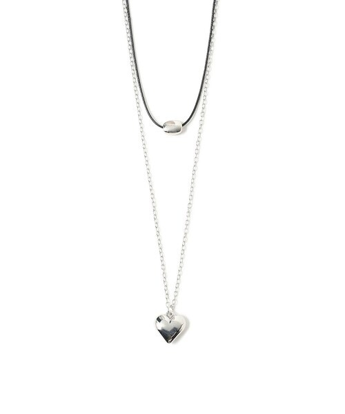 BEAMS HEART / 2-Piece Set Metal Motif Necklace