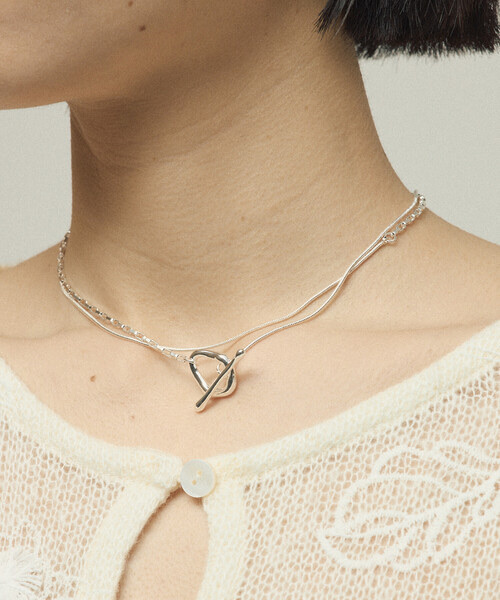 Firsthand / Double Chain Toggle Necklace