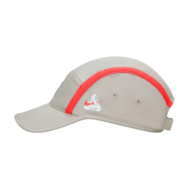 【代購】PALACE × Nike 品牌 Logo 棉質棒球帽  灰色／紅色｜可調式鴨舌帽｜男女同款