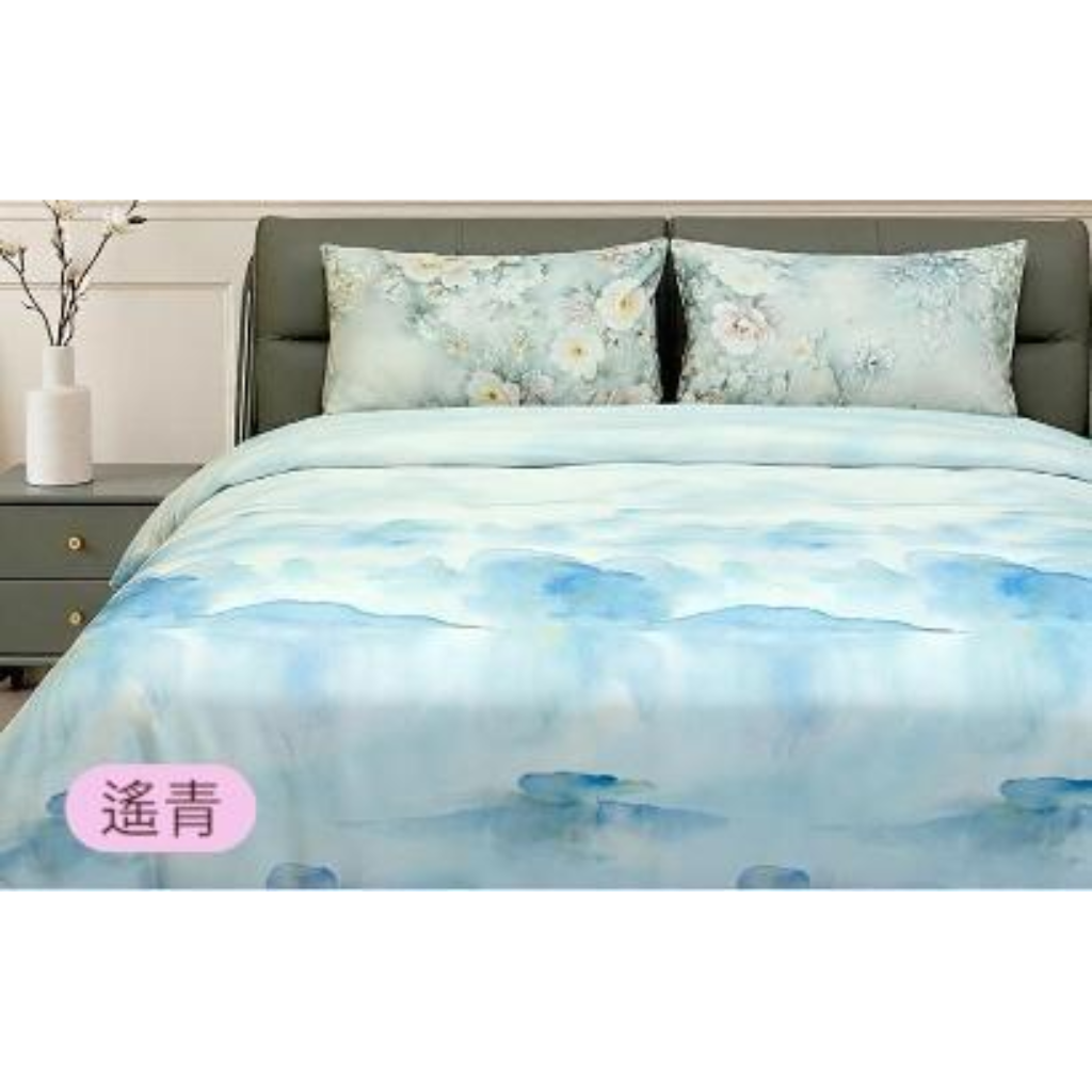 CN-LLG0707-025 [錢皇」100%黃金桑蠶長絲夏涼被 贈 蘭精天絲被套 遙青款 200*230cm (A25)