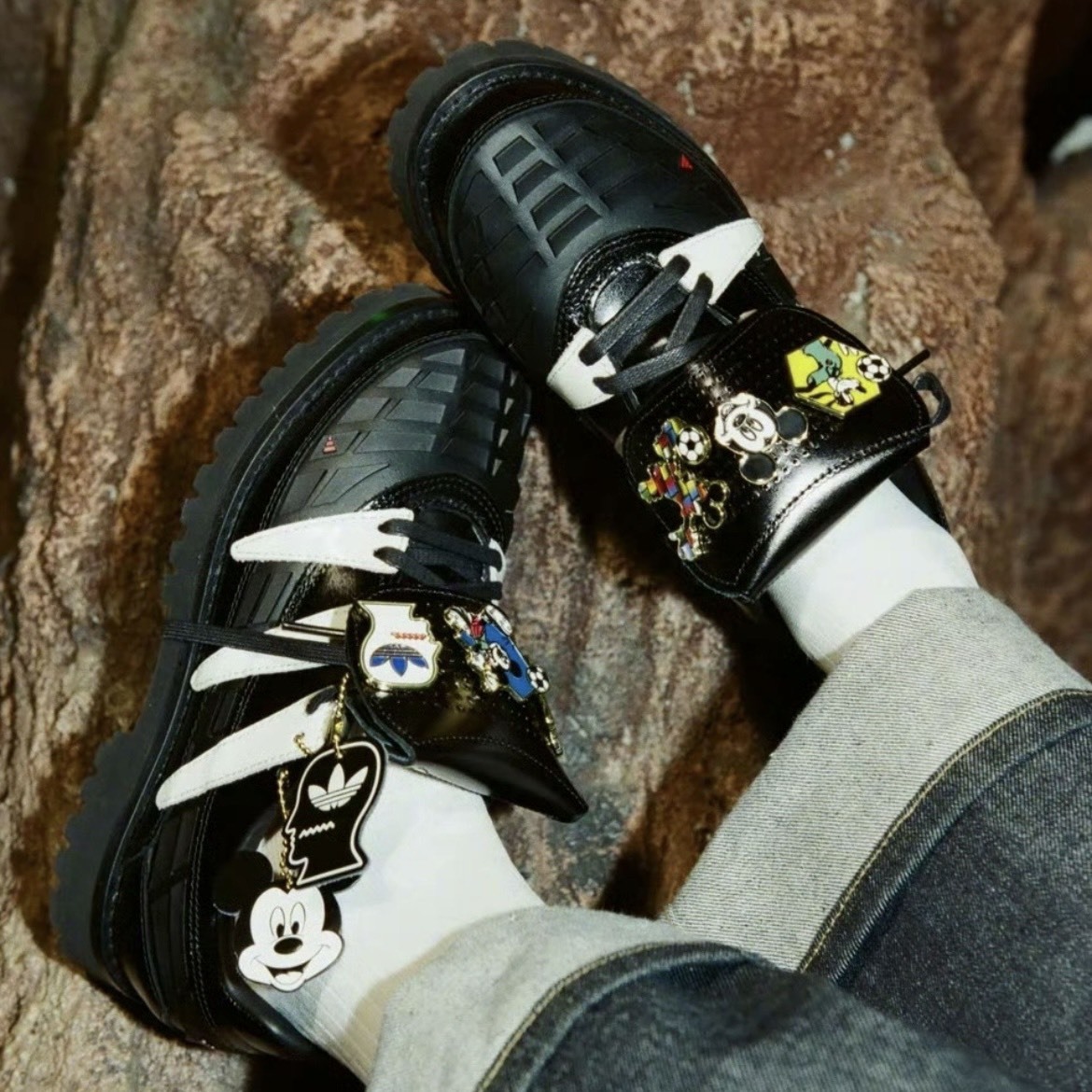 【代購】adidas × Brain Dead × Disney PREDATOR  黑白｜聯名休閒鞋｜男女同款