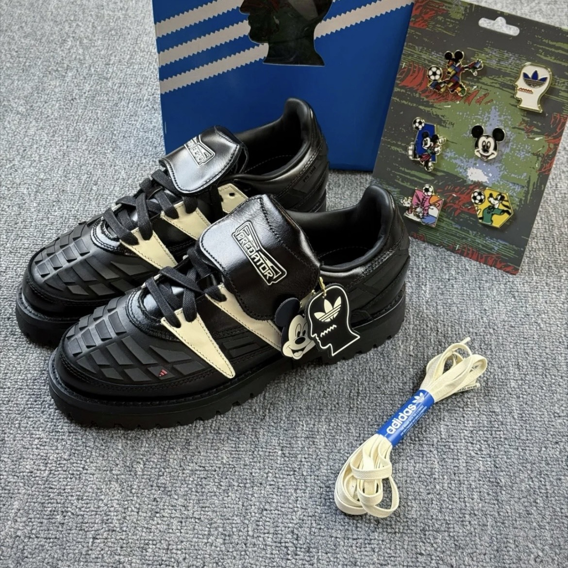 【代購】adidas × Brain Dead × Disney PREDATOR  黑白｜聯名休閒鞋｜男女同款