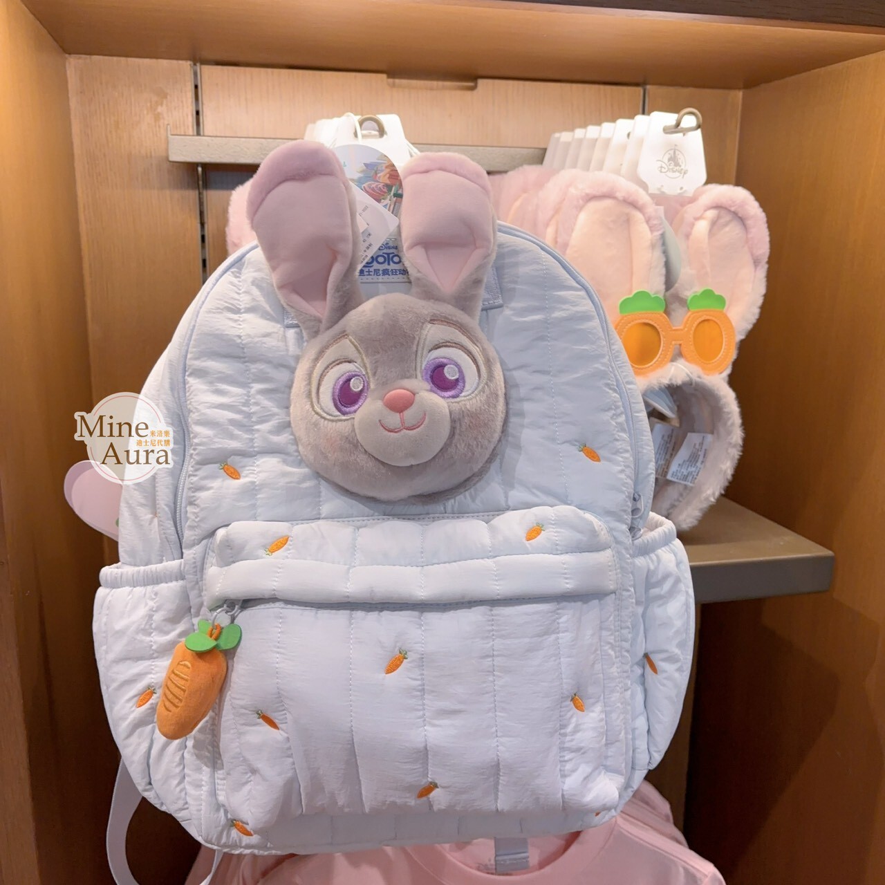 2026 夏日 動物方城市 Zootopia 哈茱蒂 Judy 兔 絨毛大頭造型 後背包 -上海迪士尼樂園