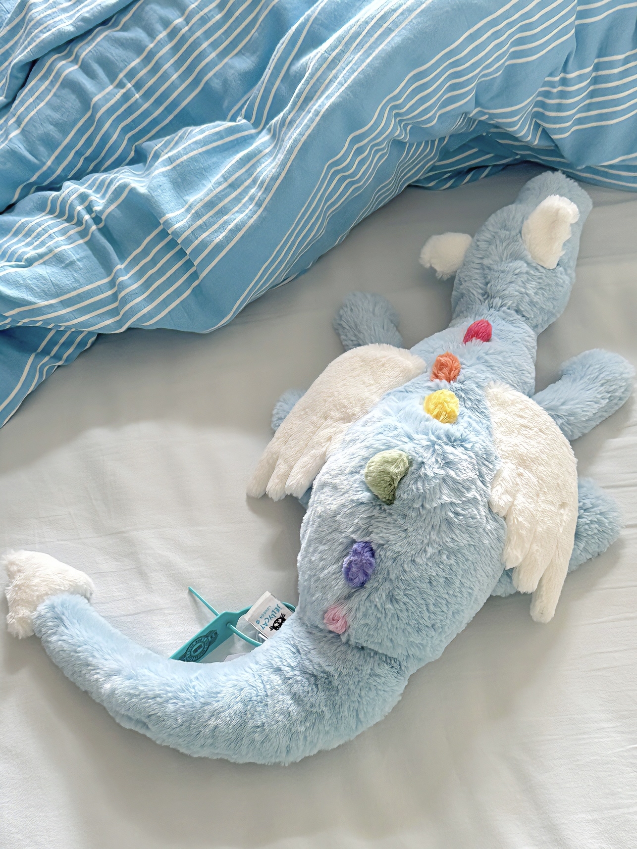 代購-JELLYCAT 神話動物系列 Sky Dragon天空龍 藍色 玩偶 毛絨公仔 高