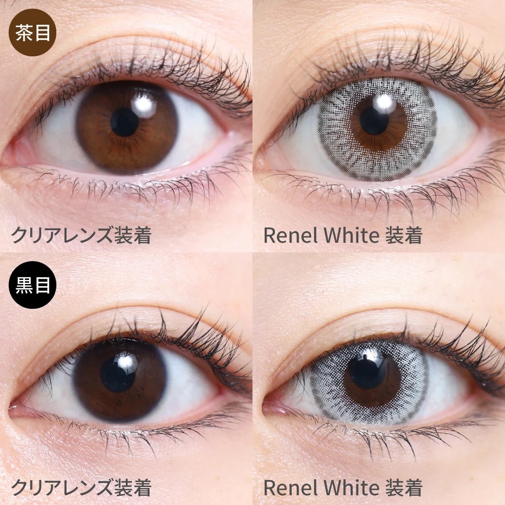 [月拋] TeAmo Edel 1 Month  Renel White 有色彩妝隱形眼鏡｜每盒2片
