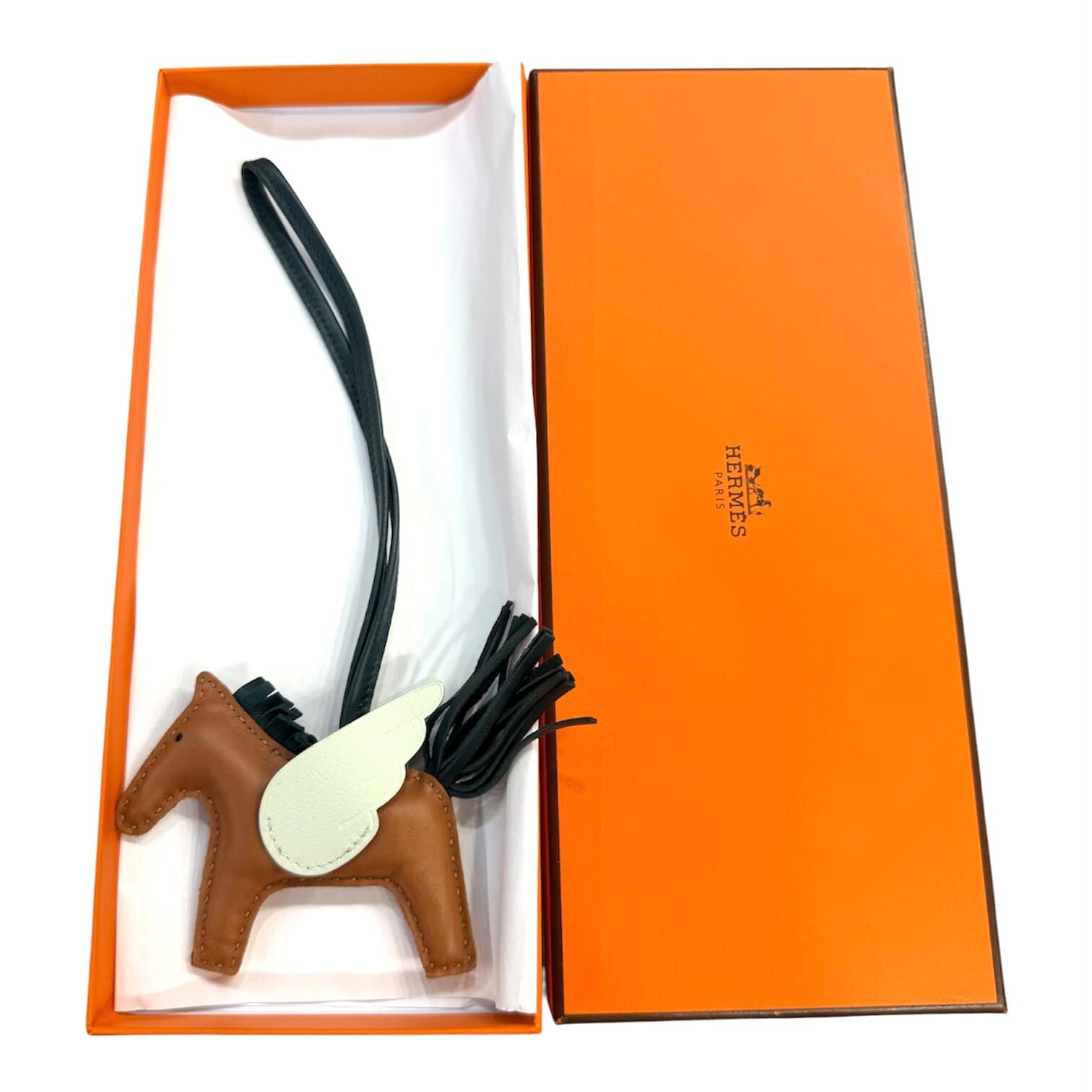 BRAND NEW HERMES 飛馬 啡/綠 RODEO PM SWIFT CHARM #愛馬仕挂飾