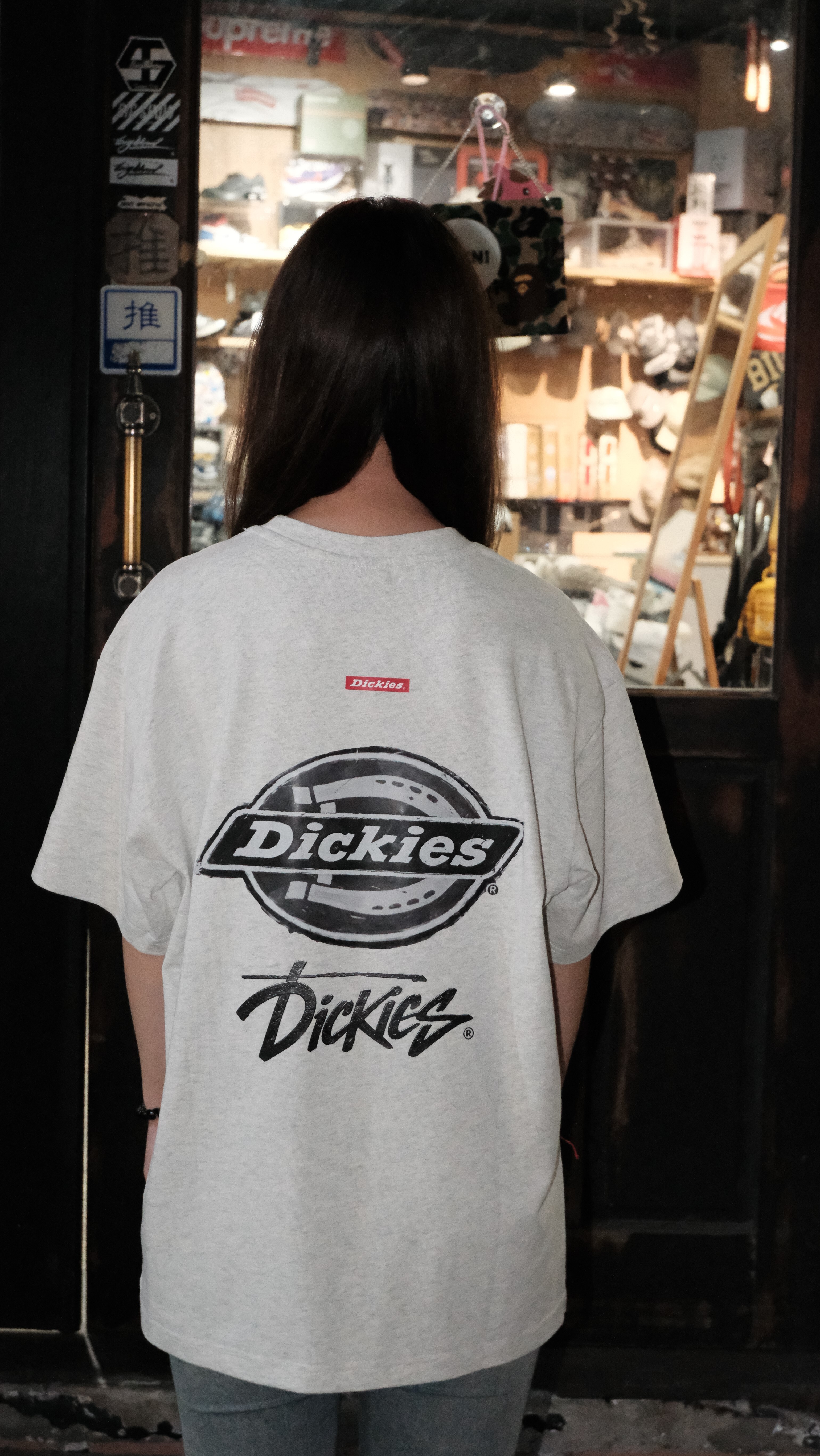 DICKIES 復古 經典 美式 字母 LOGO 背殺 雙LOGO印花 短T