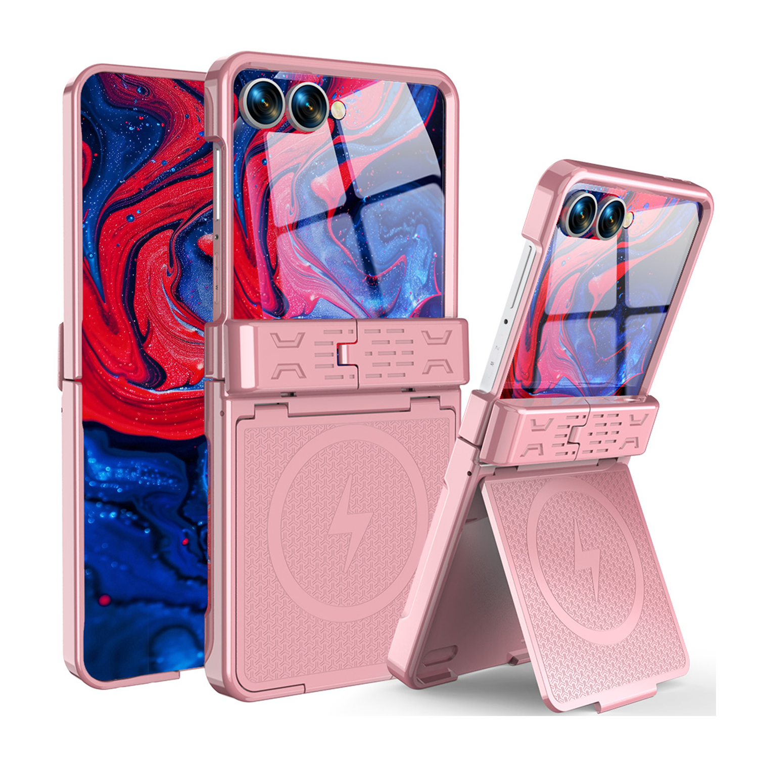 XPRO - Mag Matrix Stand - Samsung Flip 8  Case 高度防撞支架鉸鏈蓋外屏保護手機殼