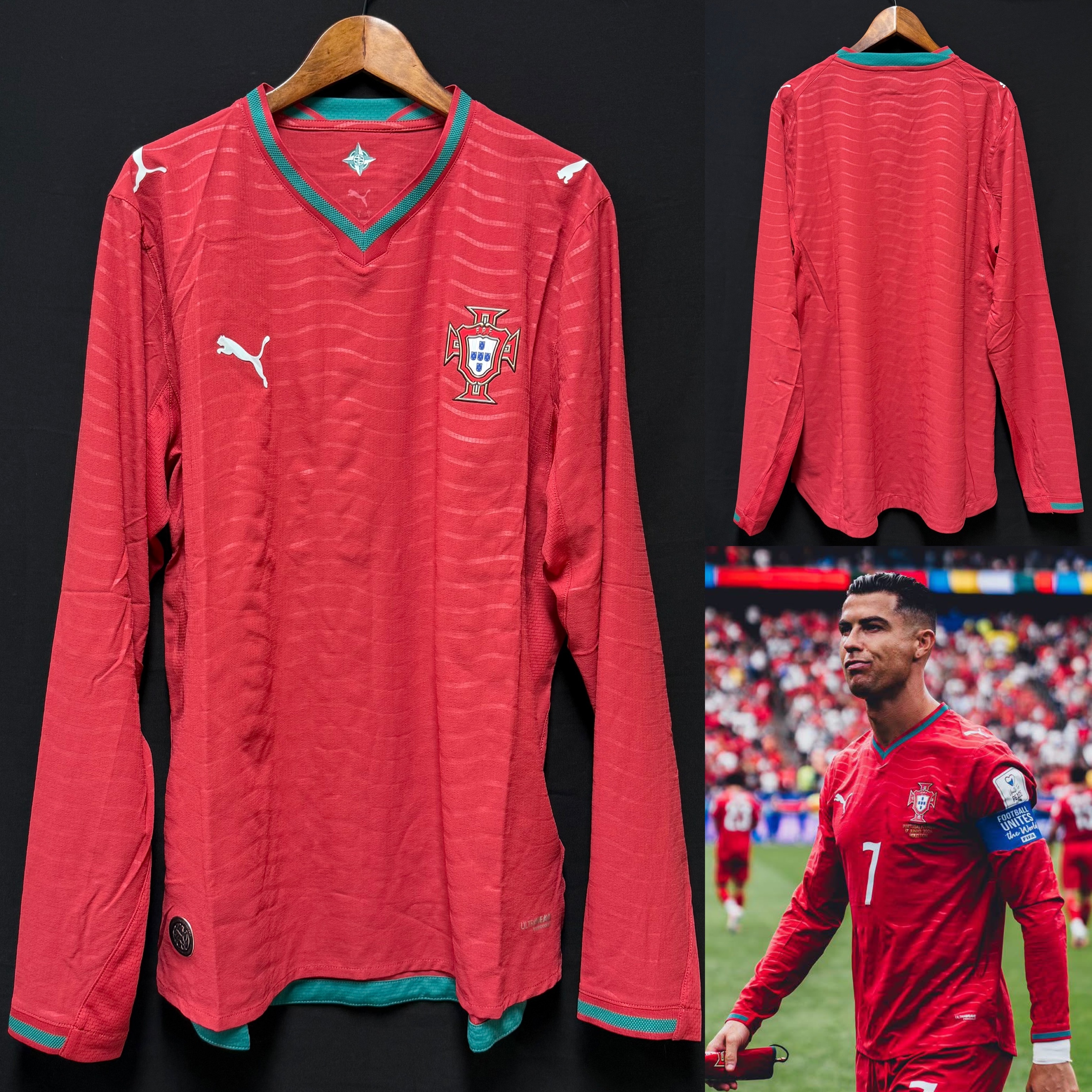 (Player Issue) Portugal 2026 FIFA World Cup Nike L/S Home Player Issue Shirt