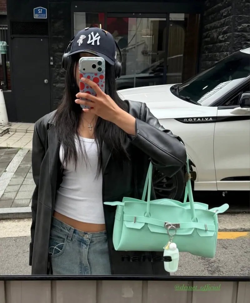 <48小時免運>韓國 Deinet Jelly Two-way Bag 果凍色 腋下包 鉑金包 手提包 單肩包 側背包 小款 大款