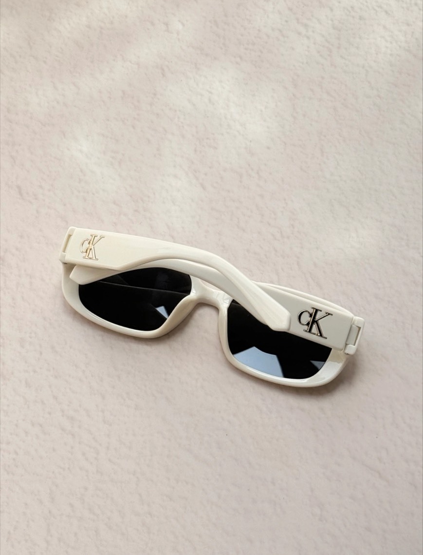 Calvin Klein CK 方形墨鏡 黑 米白 2色