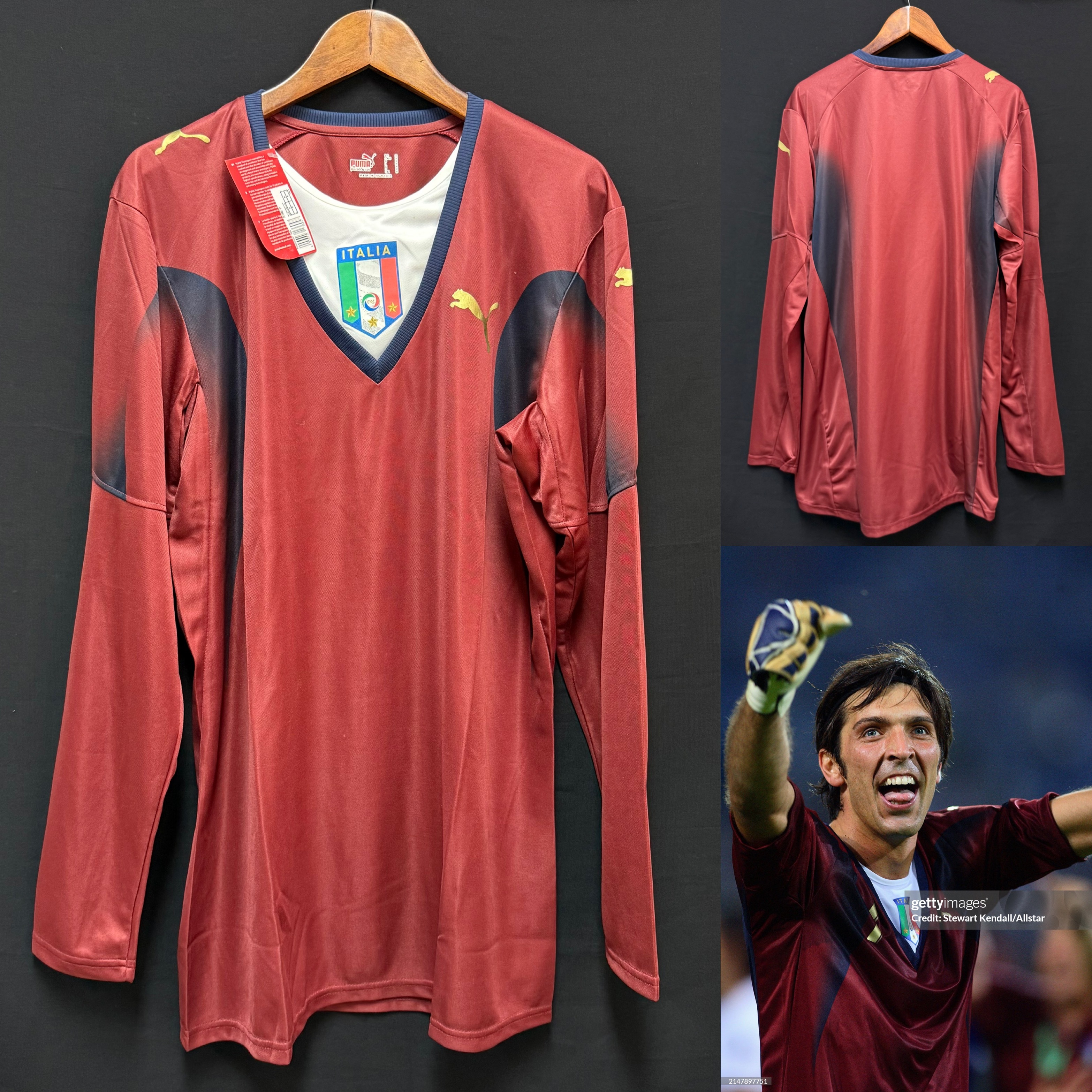 (Player Issue) Italy 2006 Puma Goalkeeper Player Issue Shirt