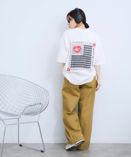 <日本限定>Mark Gonzales 藝術設計 愛心 國旗風 小精靈 特殊款 小標 短T
