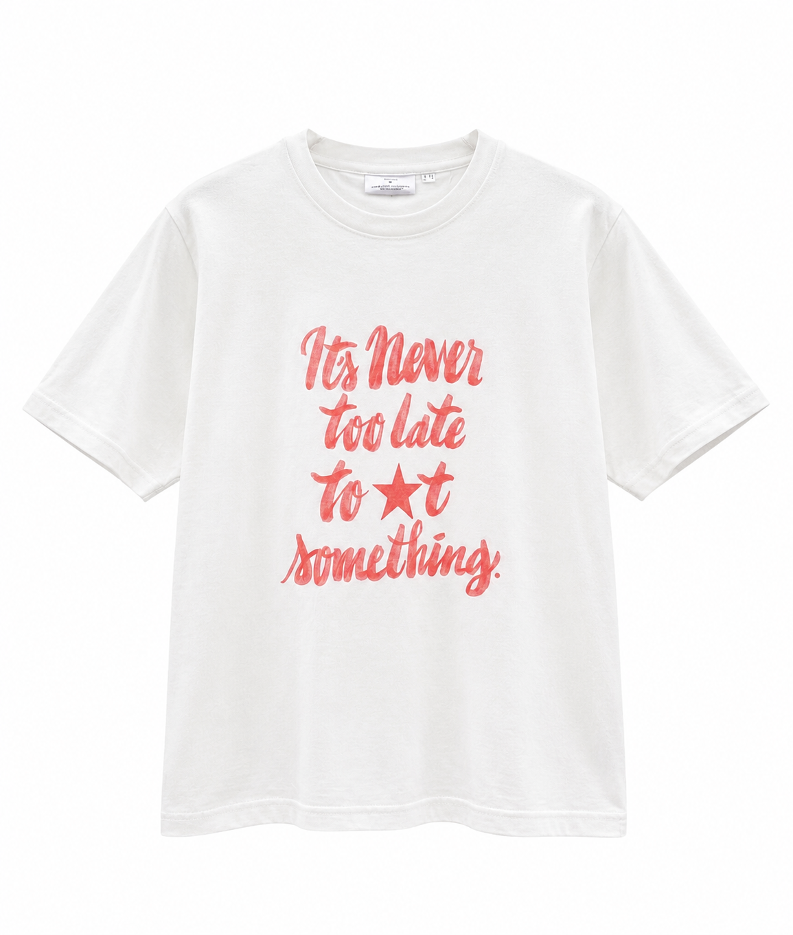 彩繪字母棉T-shirt