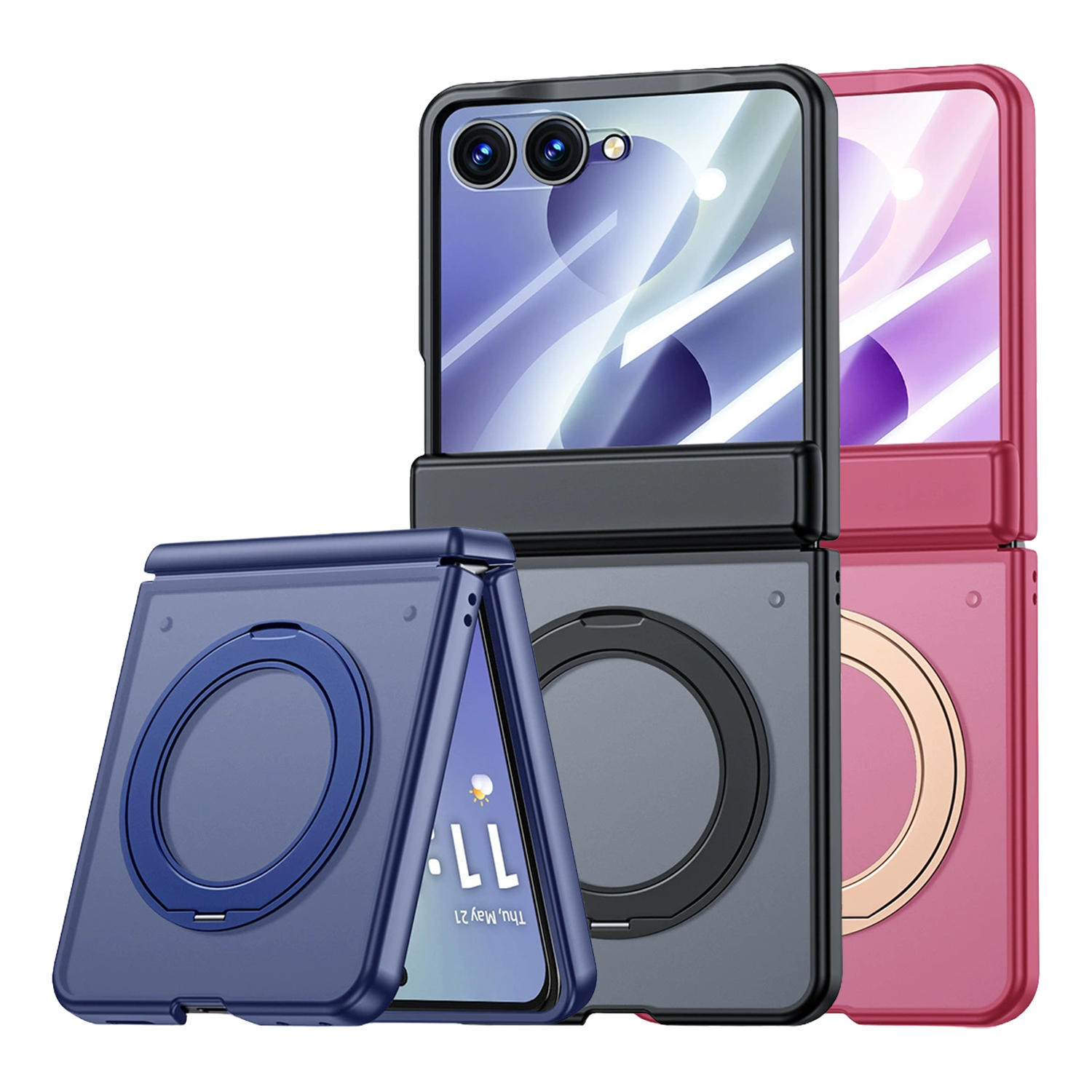 XPRO - Mag Nexus Stand - Samsung Z Flip 8 Case 外屏保護磨砂磁吸支架防撞手機保護硬殼