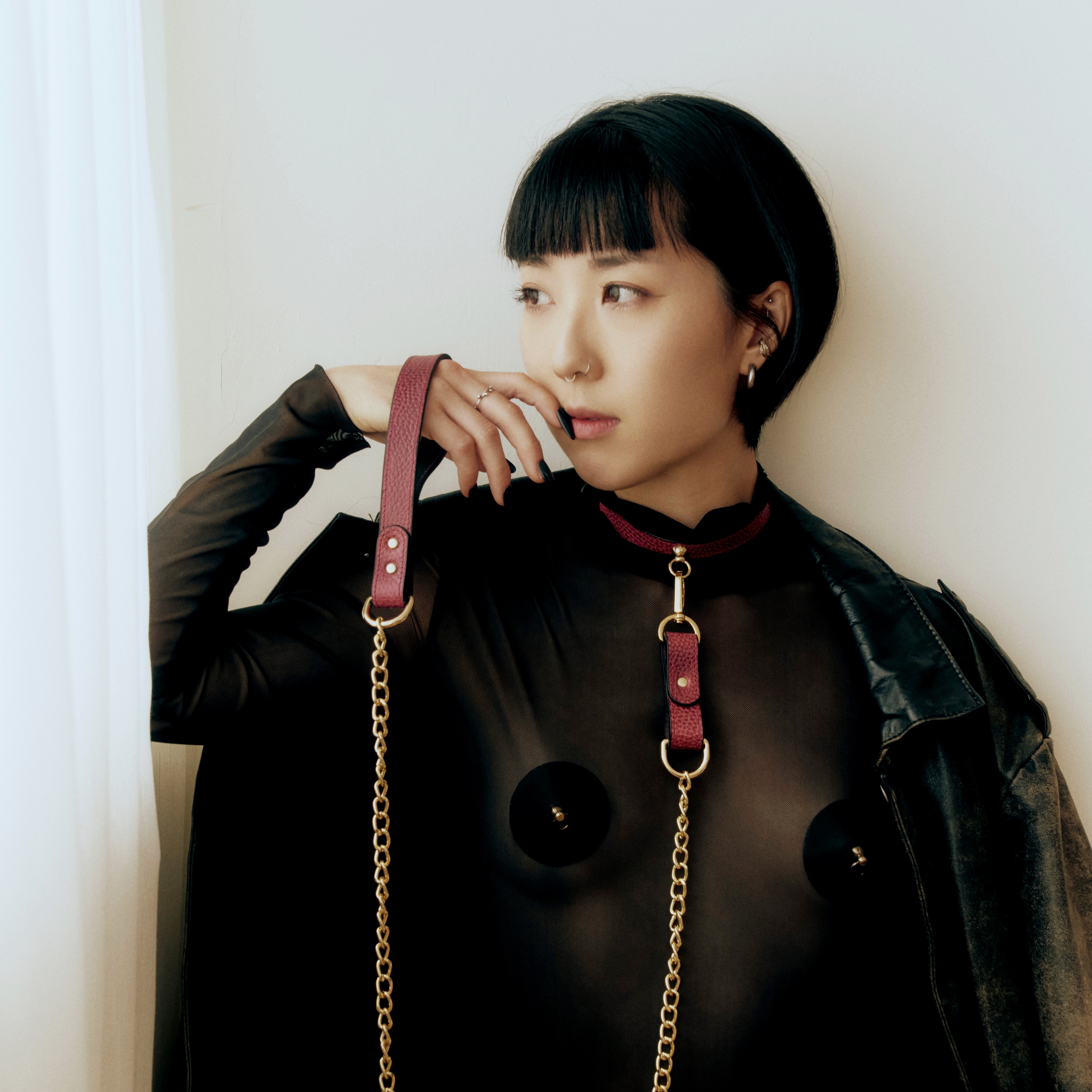 Red and Black Leash