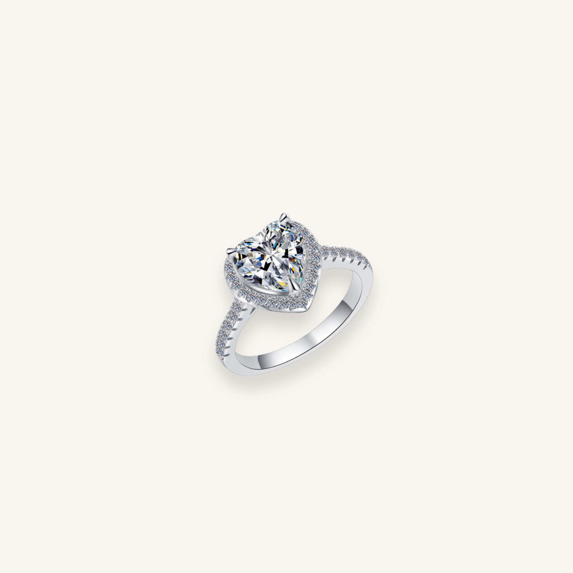 Elsie moissanite ring